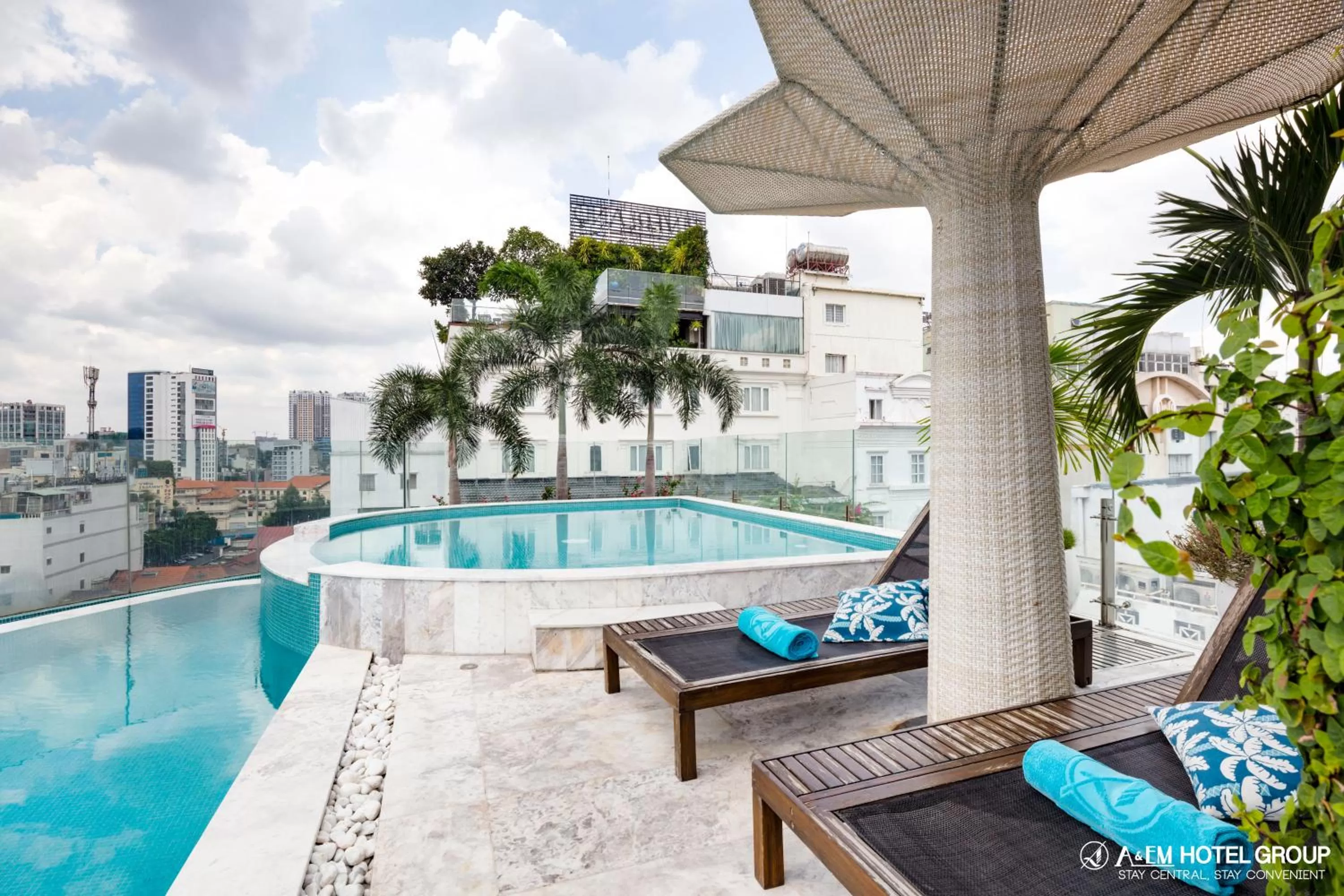 Swimming Pool in A&EM Saigon Hotel