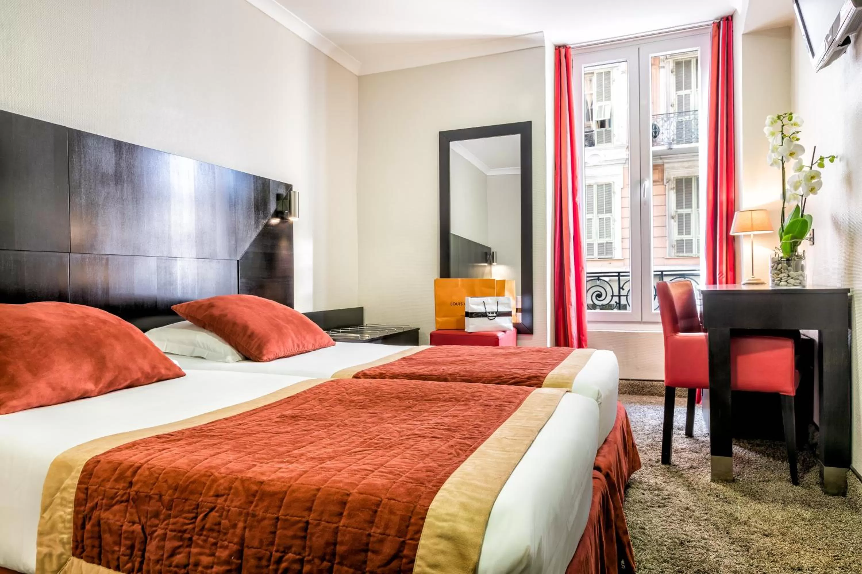 Bedroom, Bed in Hotel De Suède