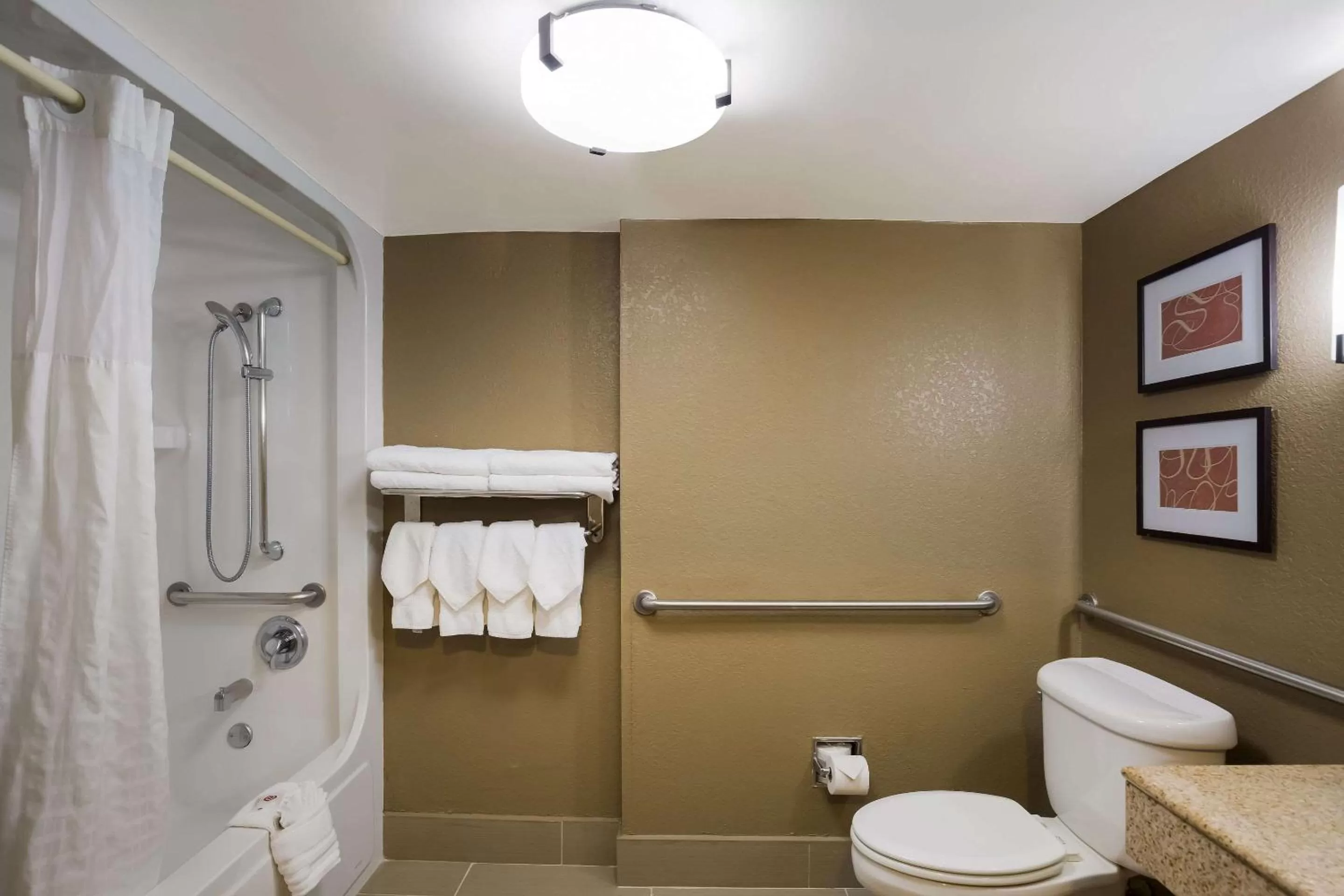 Bathroom in Comfort Suites Near University