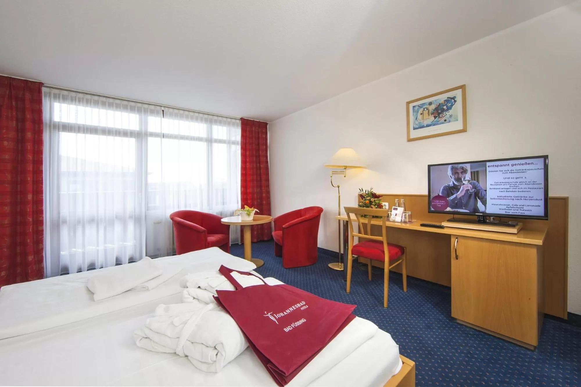 Bed in Johannesbad Hotel Königshof