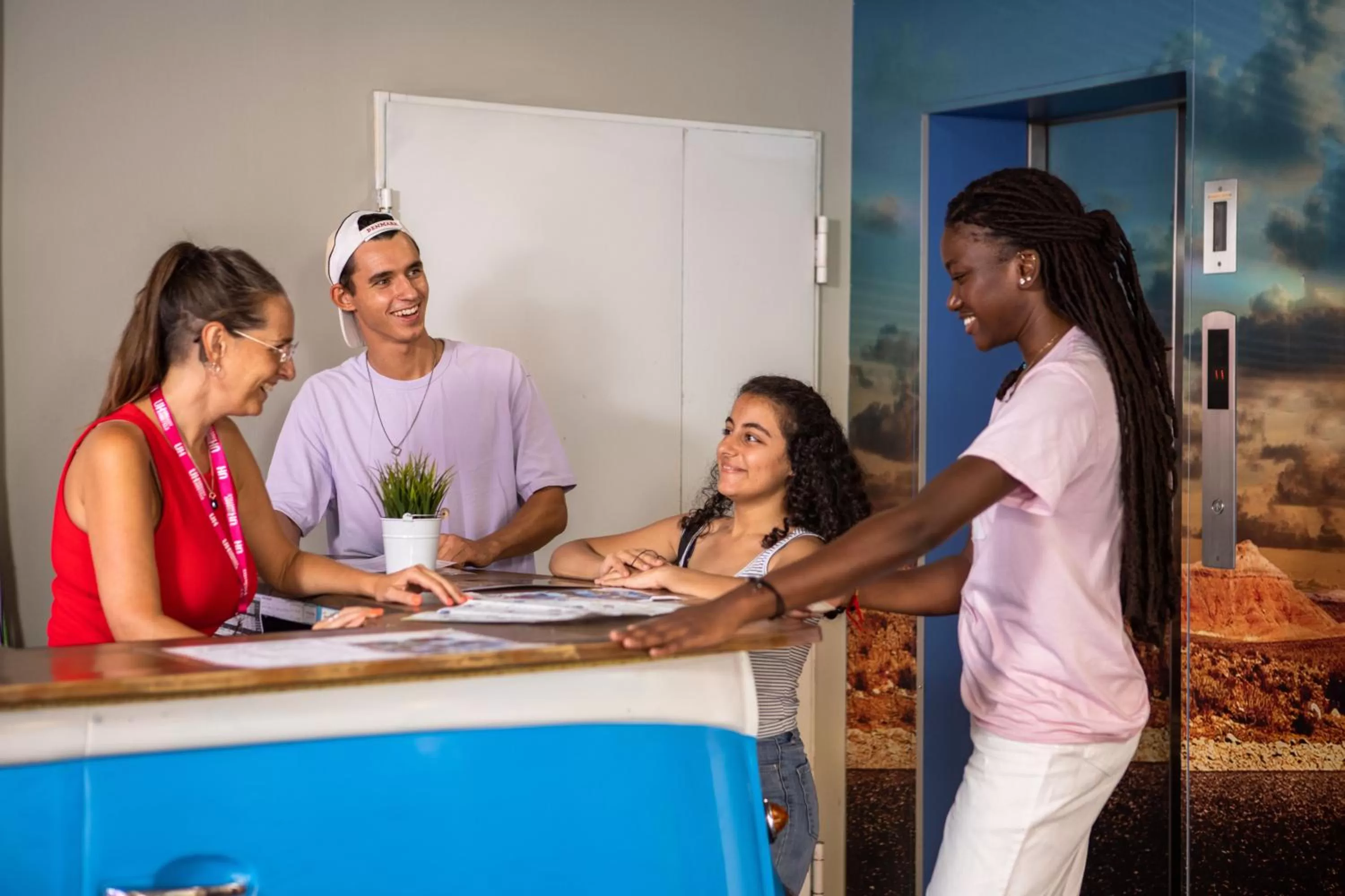 Lobby or reception in Urbany Hostel Barcelona