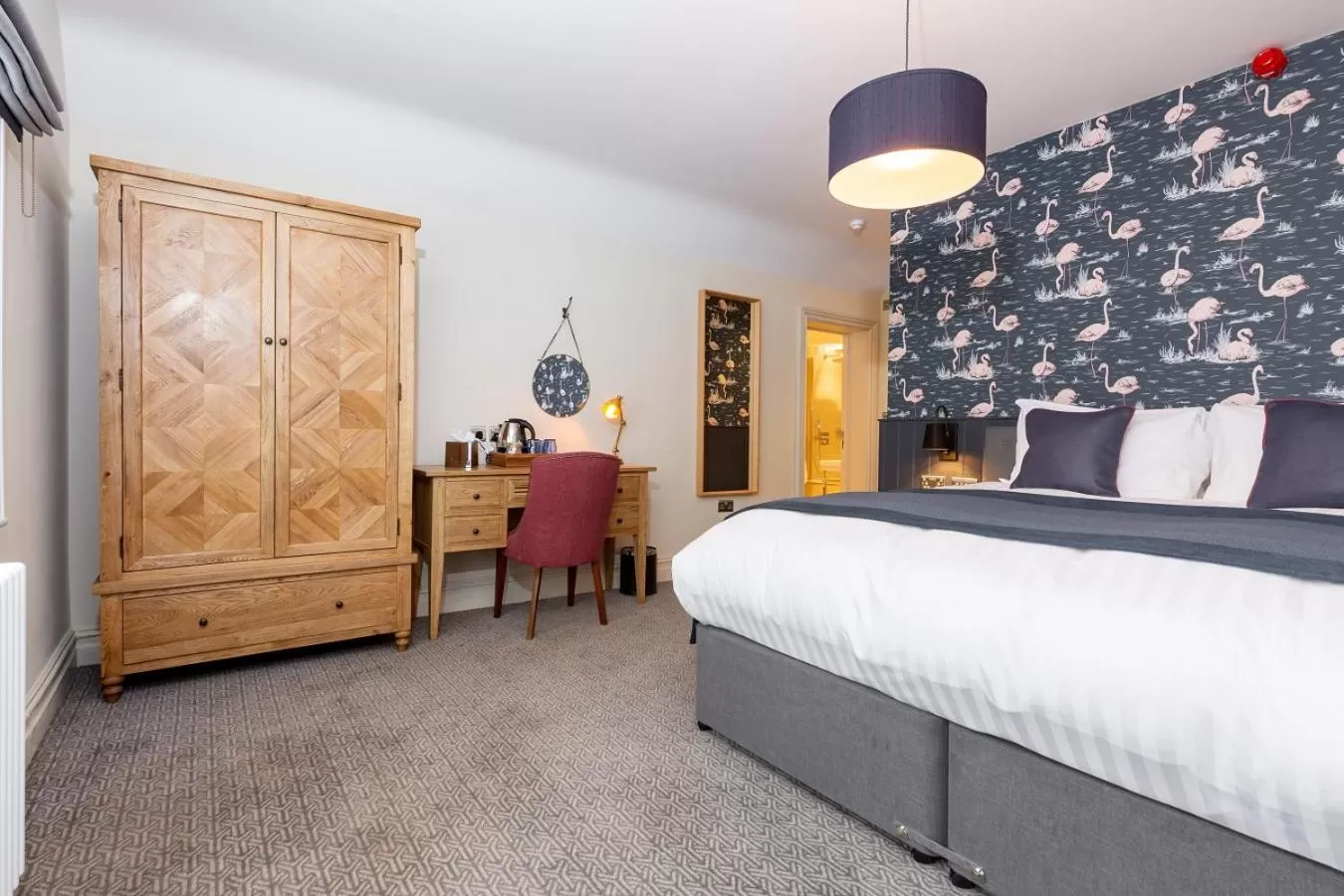 Bed in The Old Cock Inn