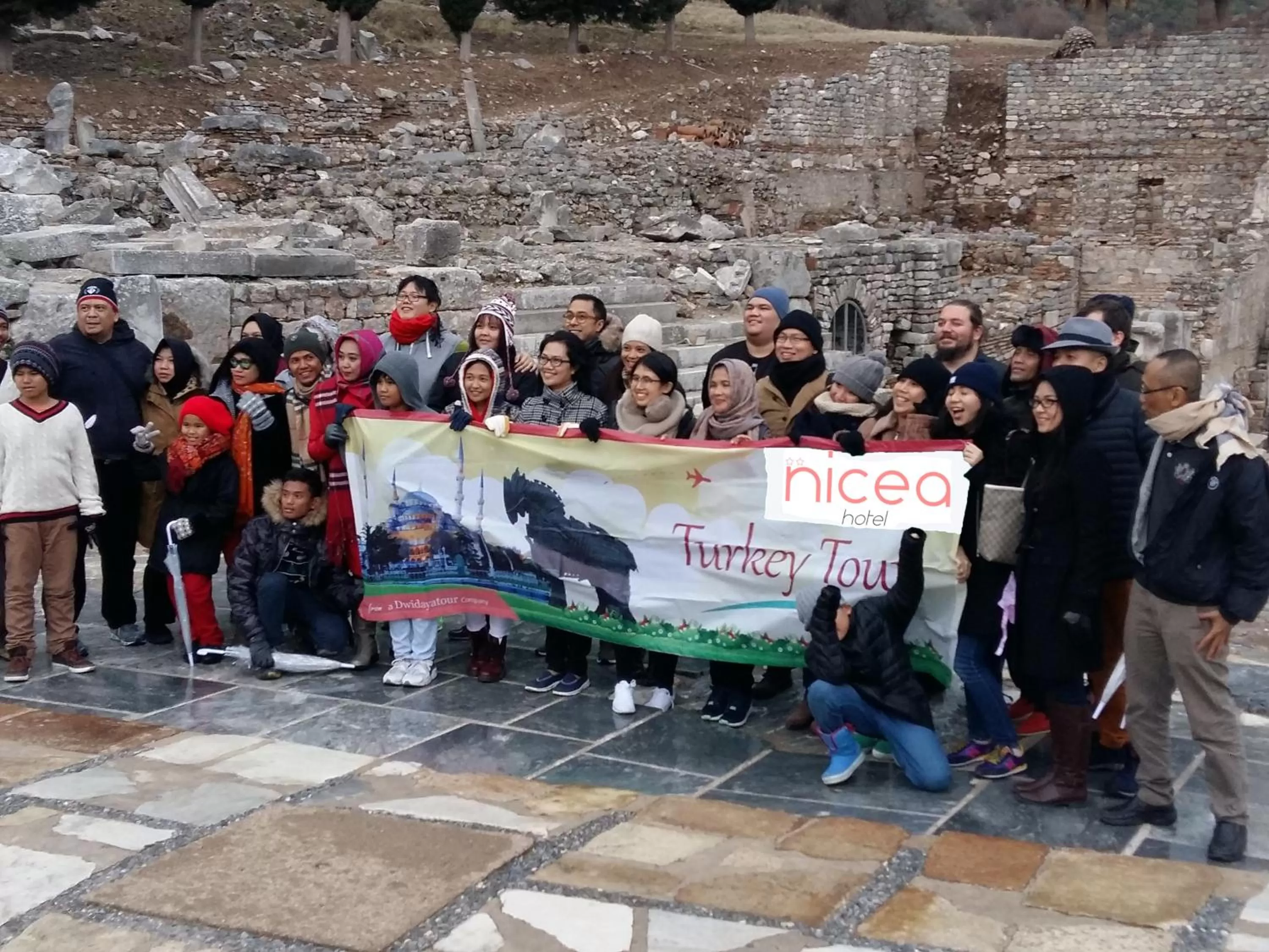 group of guests in Nicea Hotel