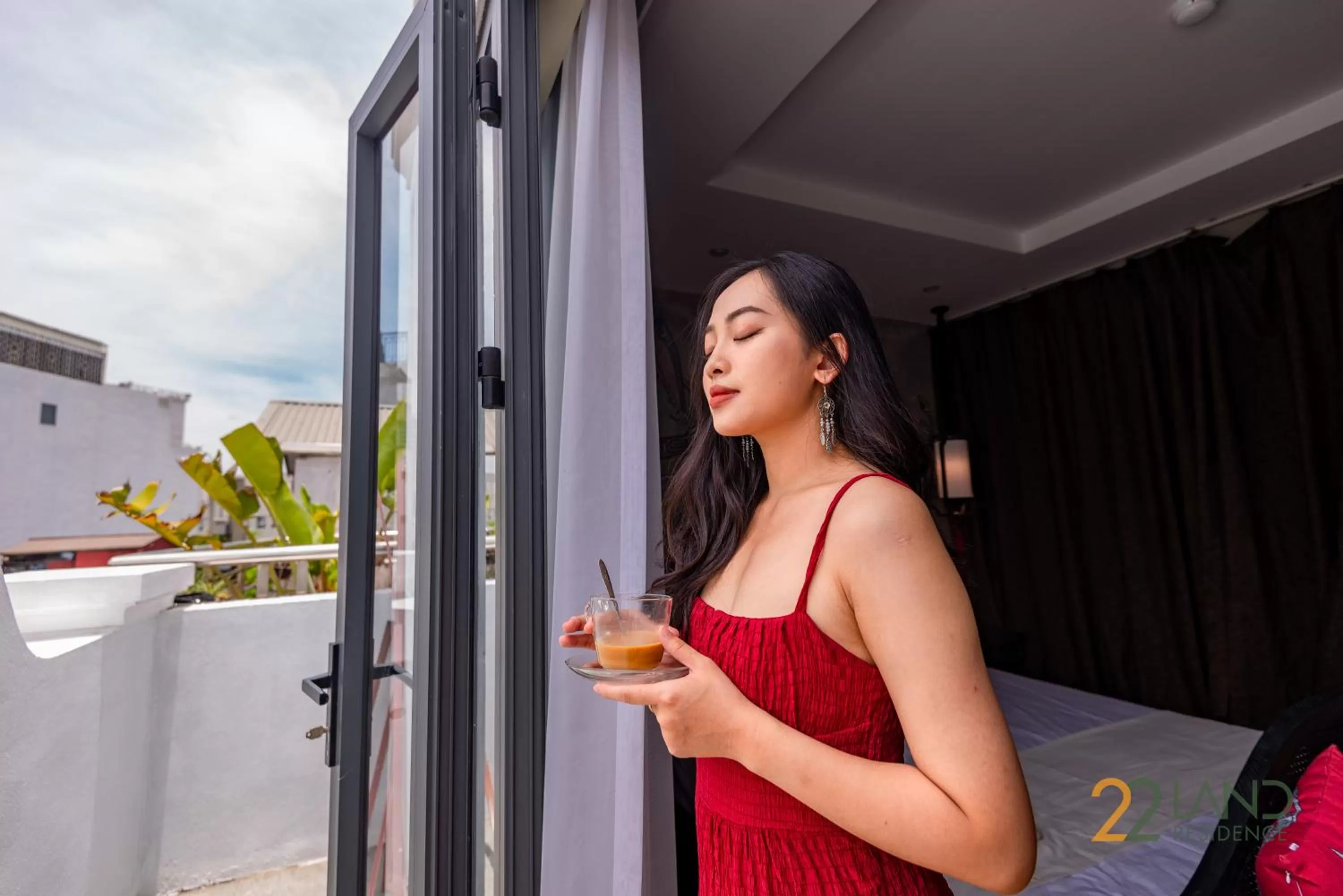 Patio in 22Land Residence Hotel & Spa 52 Ngo Huyen