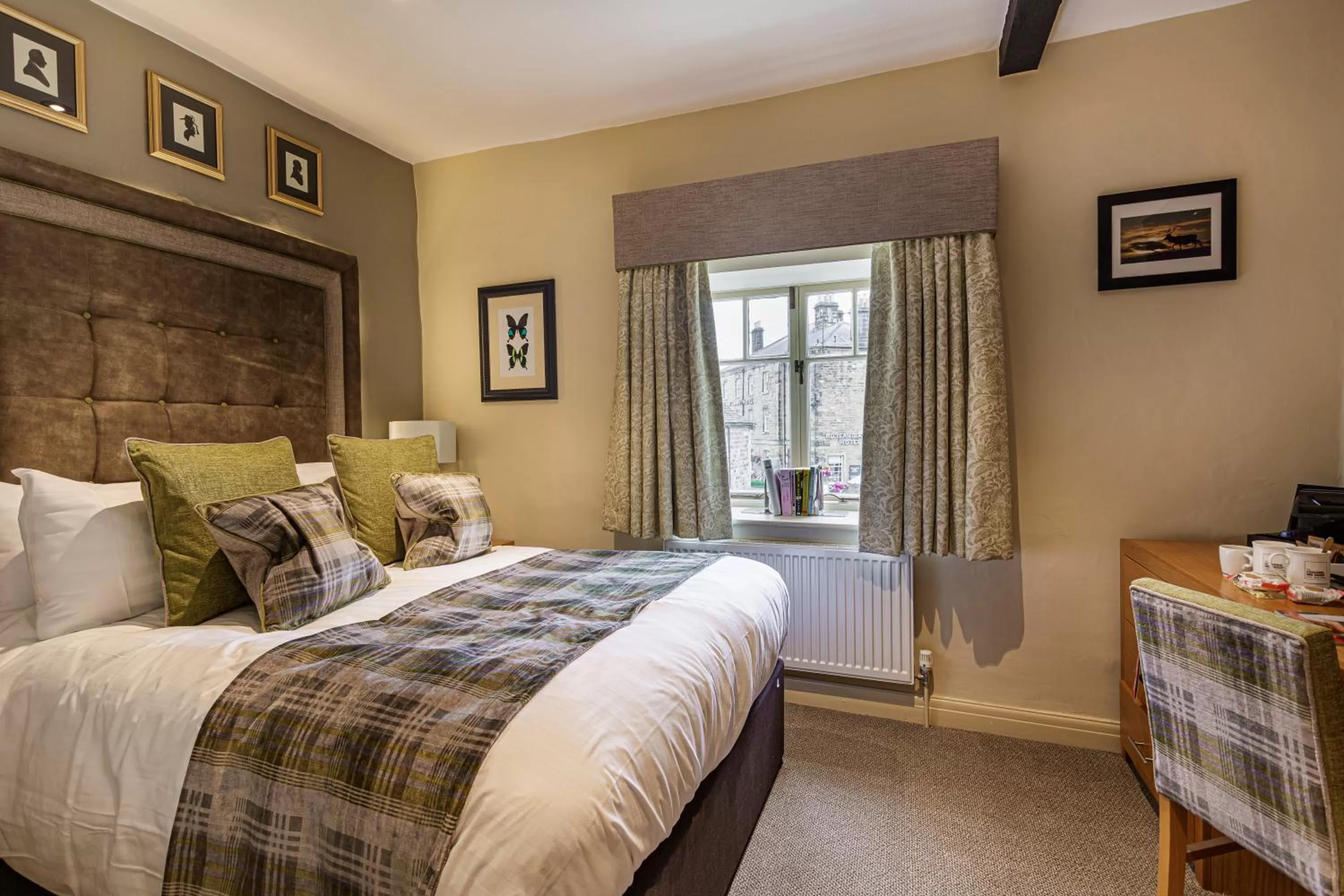 Bedroom, Bed in The Rutland Arms Hotel, Bakewell, Derbyshire - The Coaching Inn Group