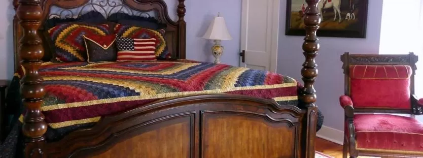 Bedroom, Bed in The Swope Manor Bed & Breakfast