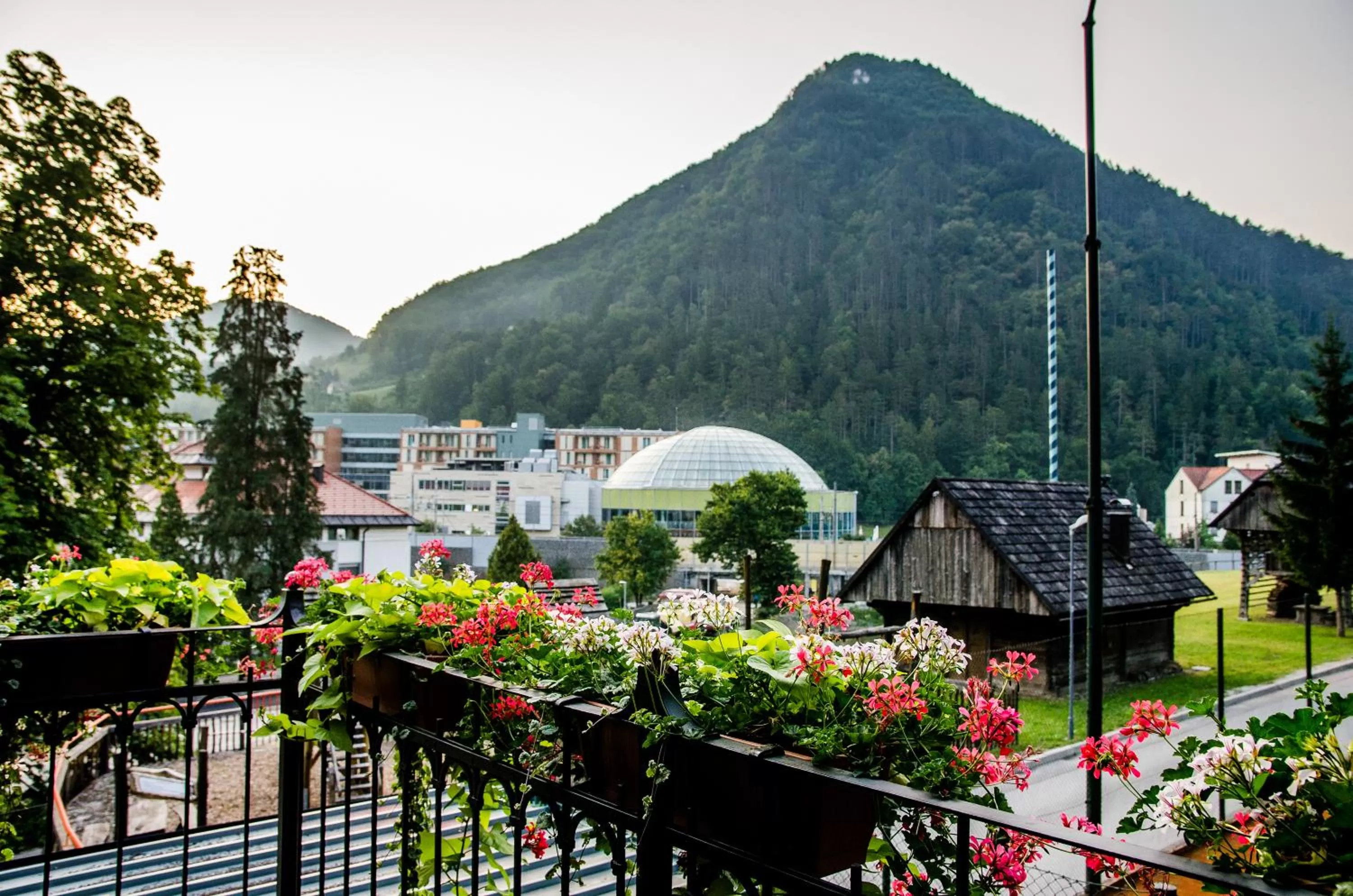 Balcony/Terrace in Penzion Park