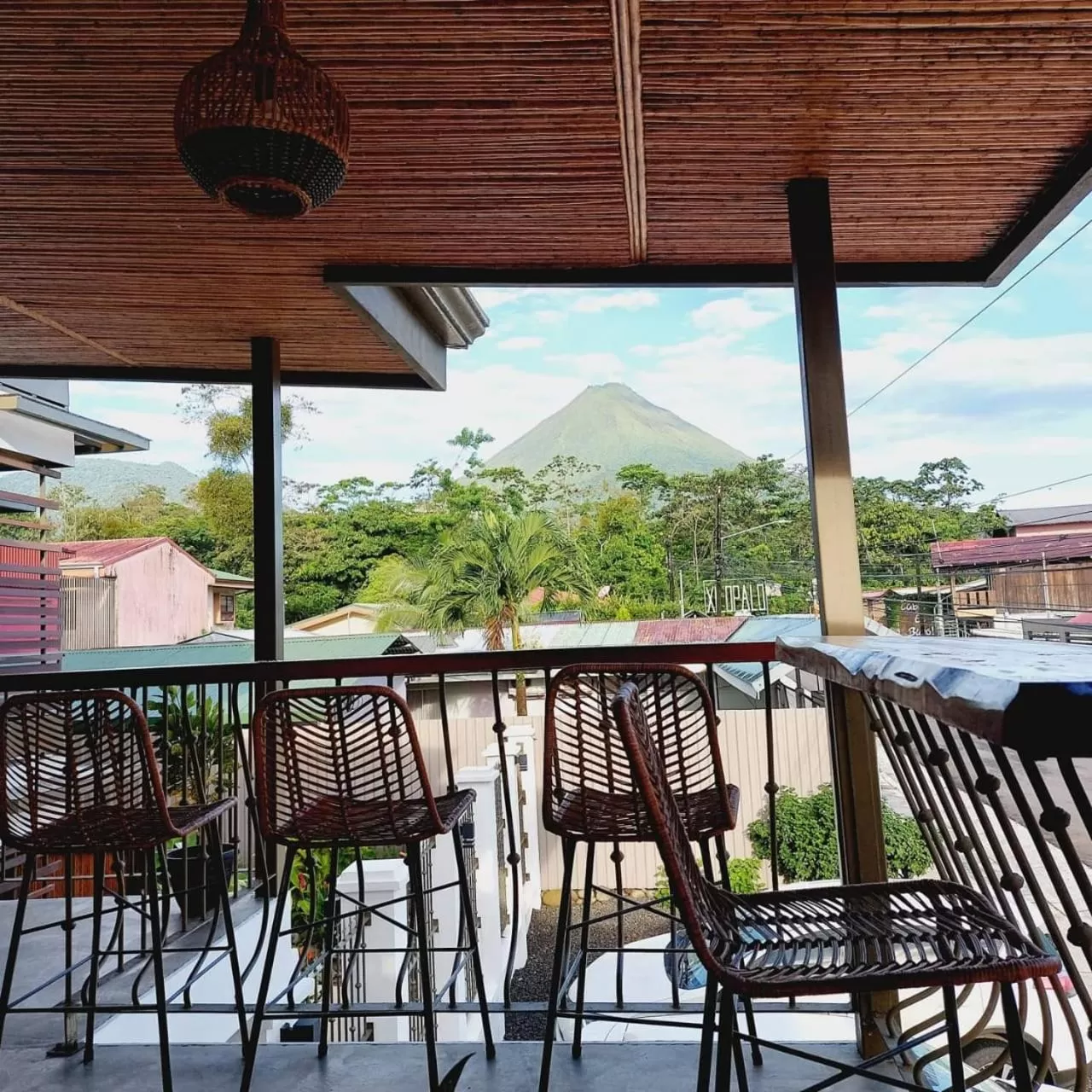 Patio in La Fortuna Lodge by Treebu Hotels