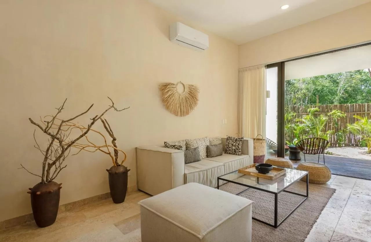 Living room, Seating Area in Kuukum Tulum Hotel