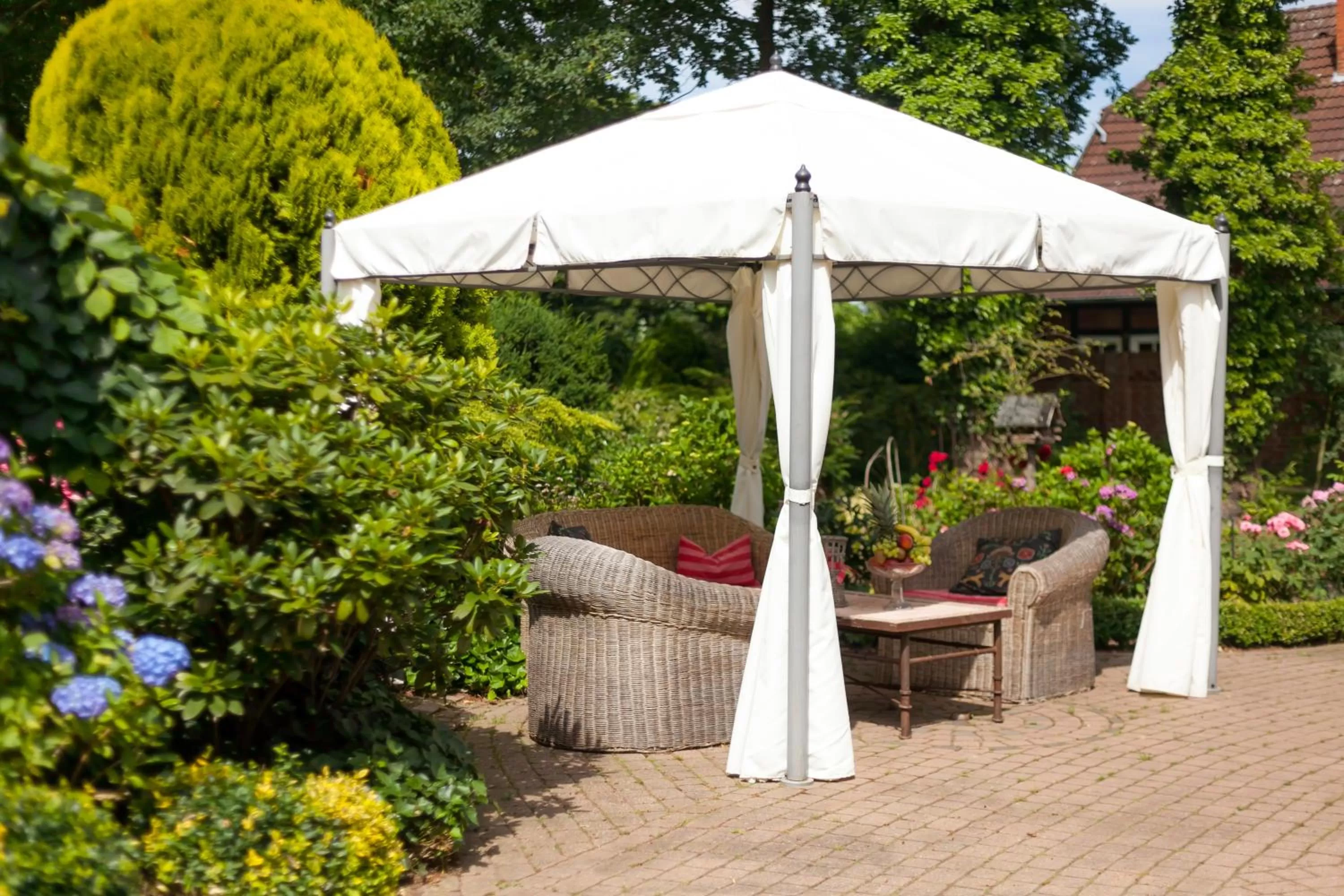 Balcony/Terrace in Gästehaus Schloss Bothmer