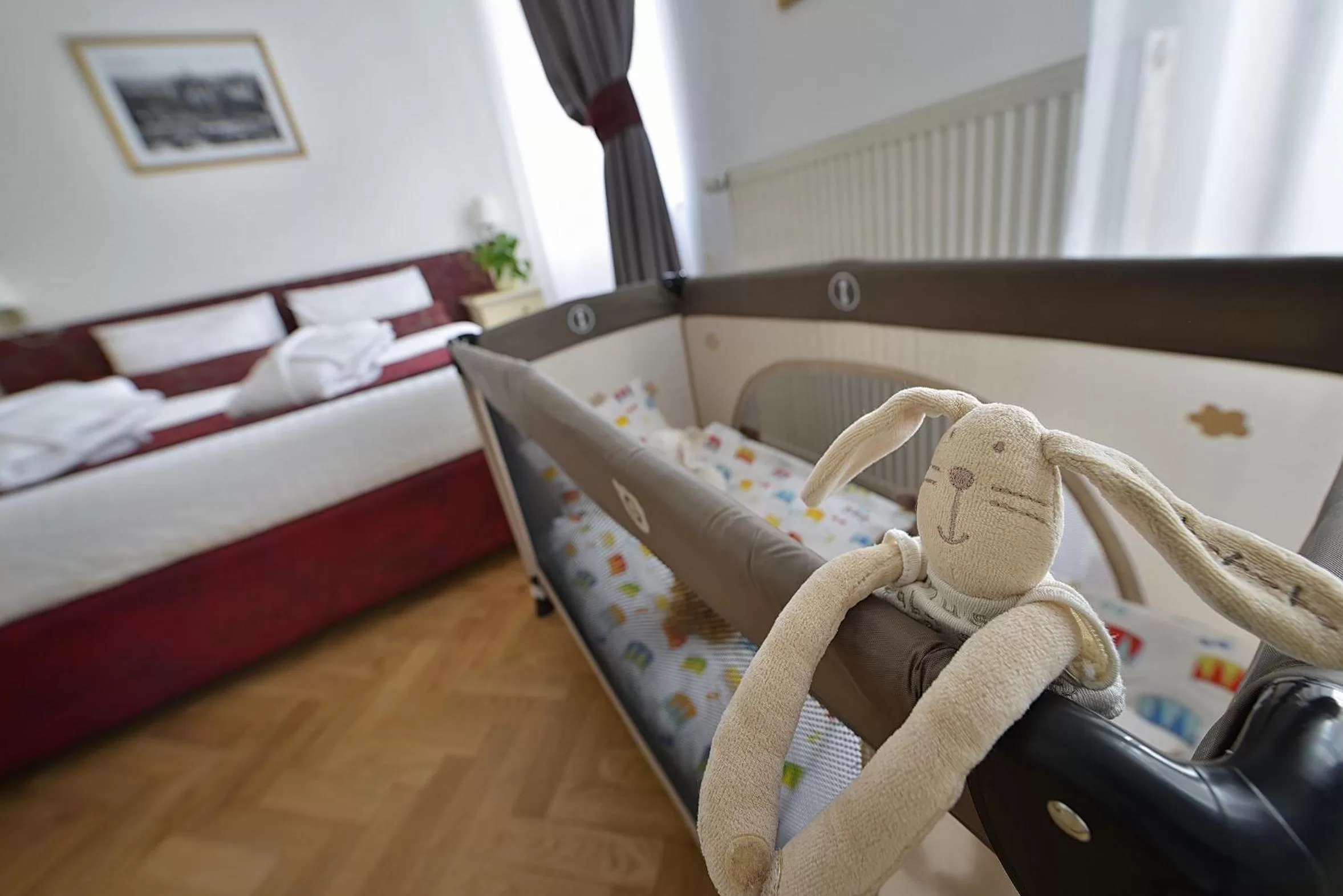 cot, Bed in Hotel Suite Home Prague