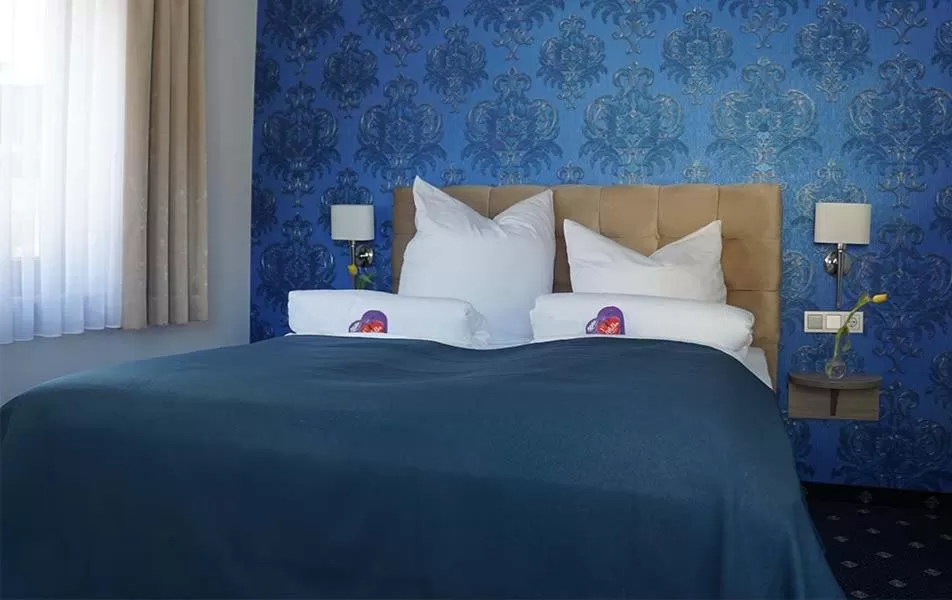 Bed in Arthotel Nagold