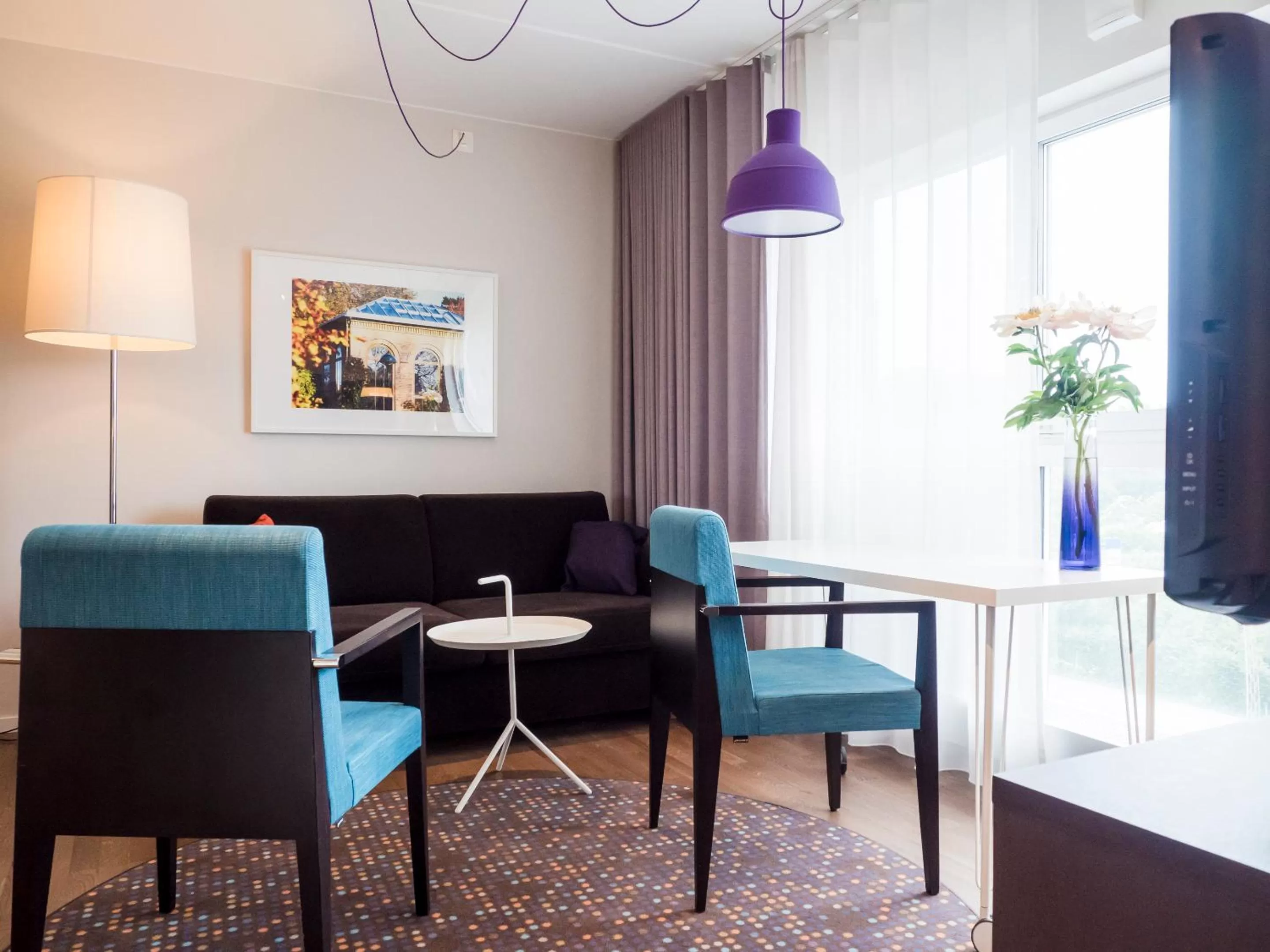 Living room in Finn Apartments