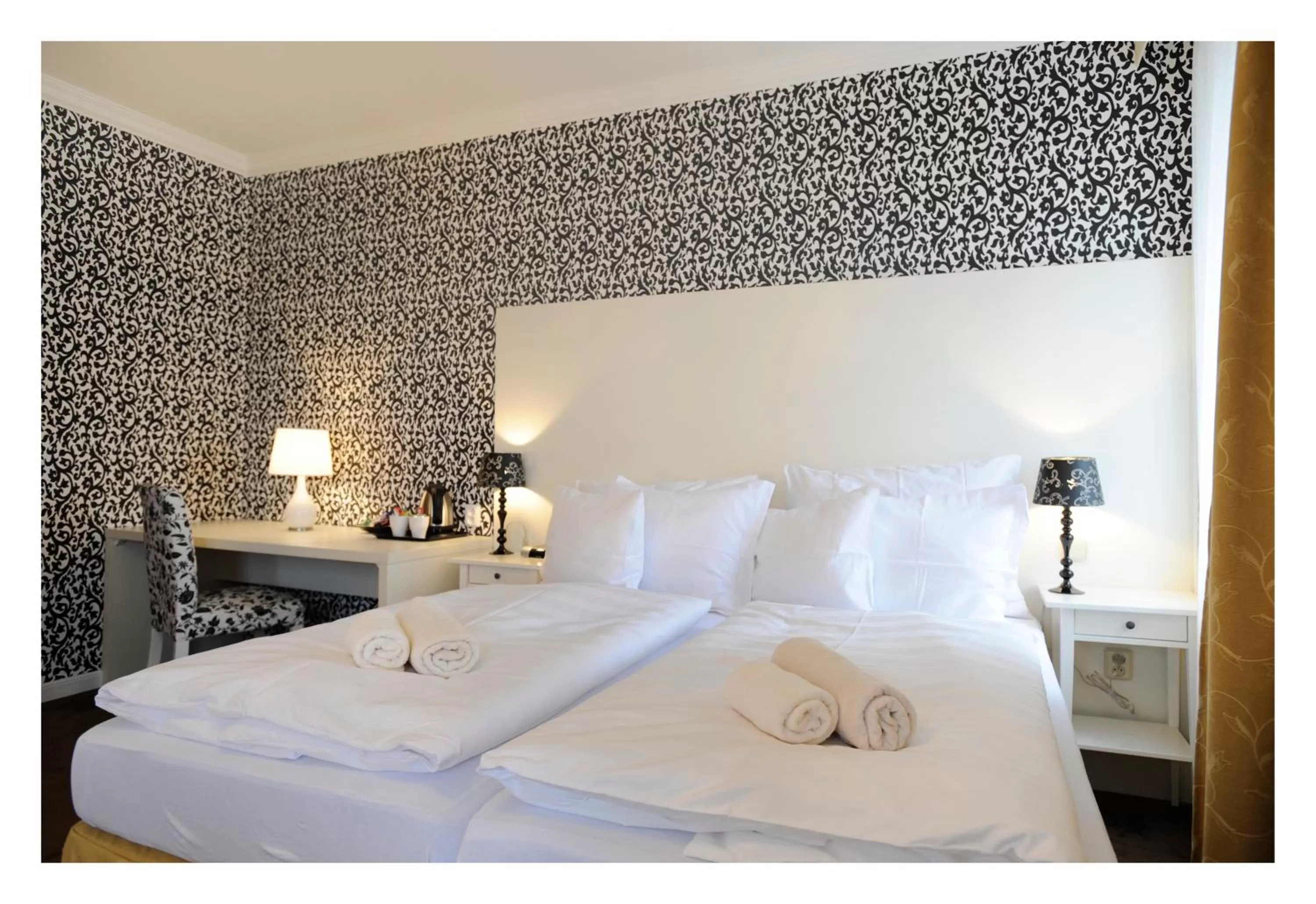 Bed in Pytloun Design Self Check-in Hotel