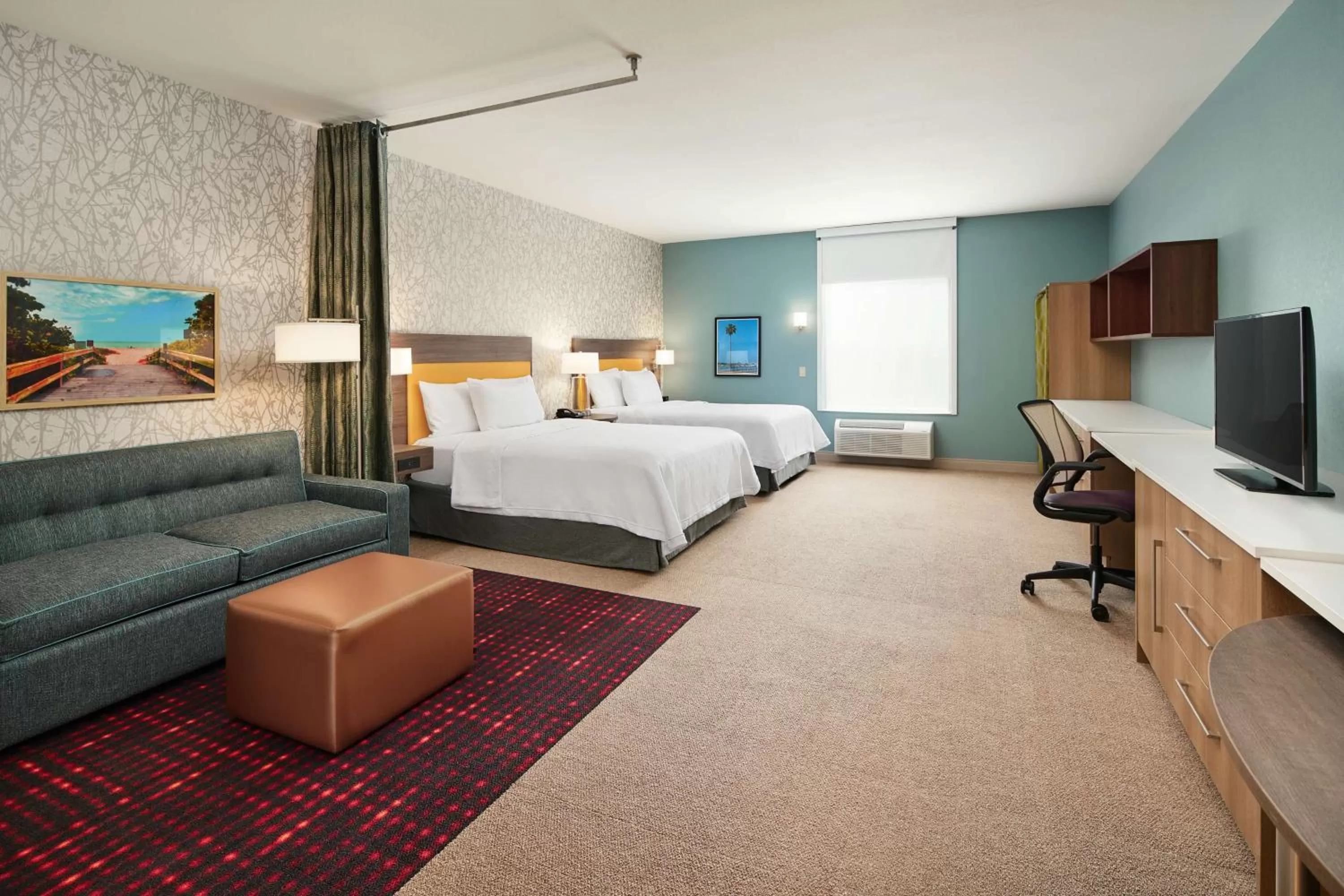 Bedroom, Bed in Home2 Suites By Hilton Palm Bay I 95