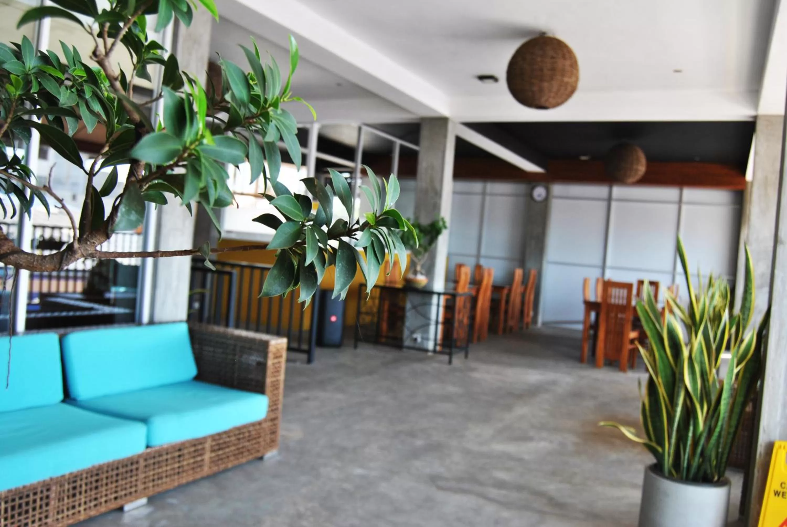 Seating area in The Canoe