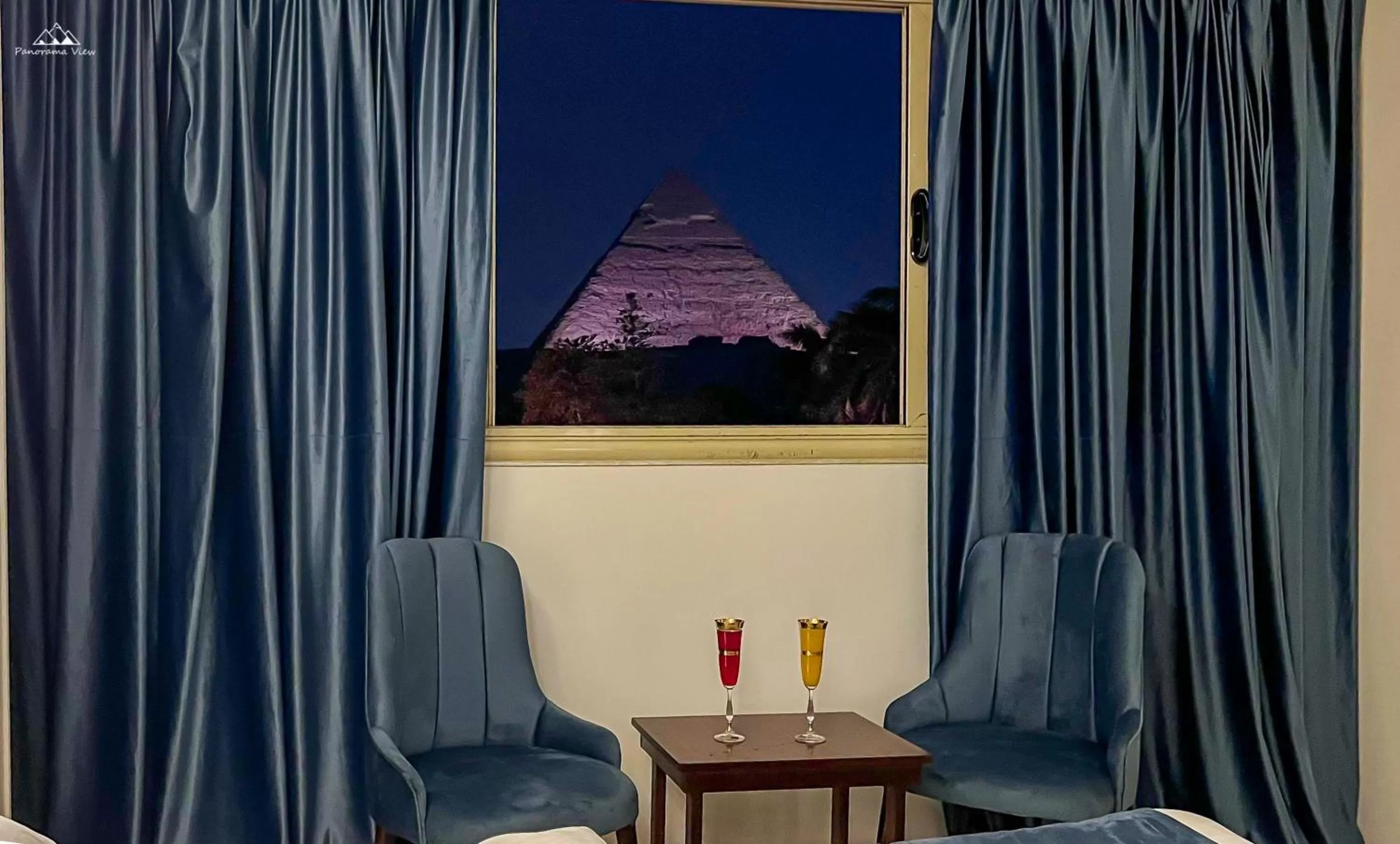 View (from property/room) in PANORAMA view pyramids