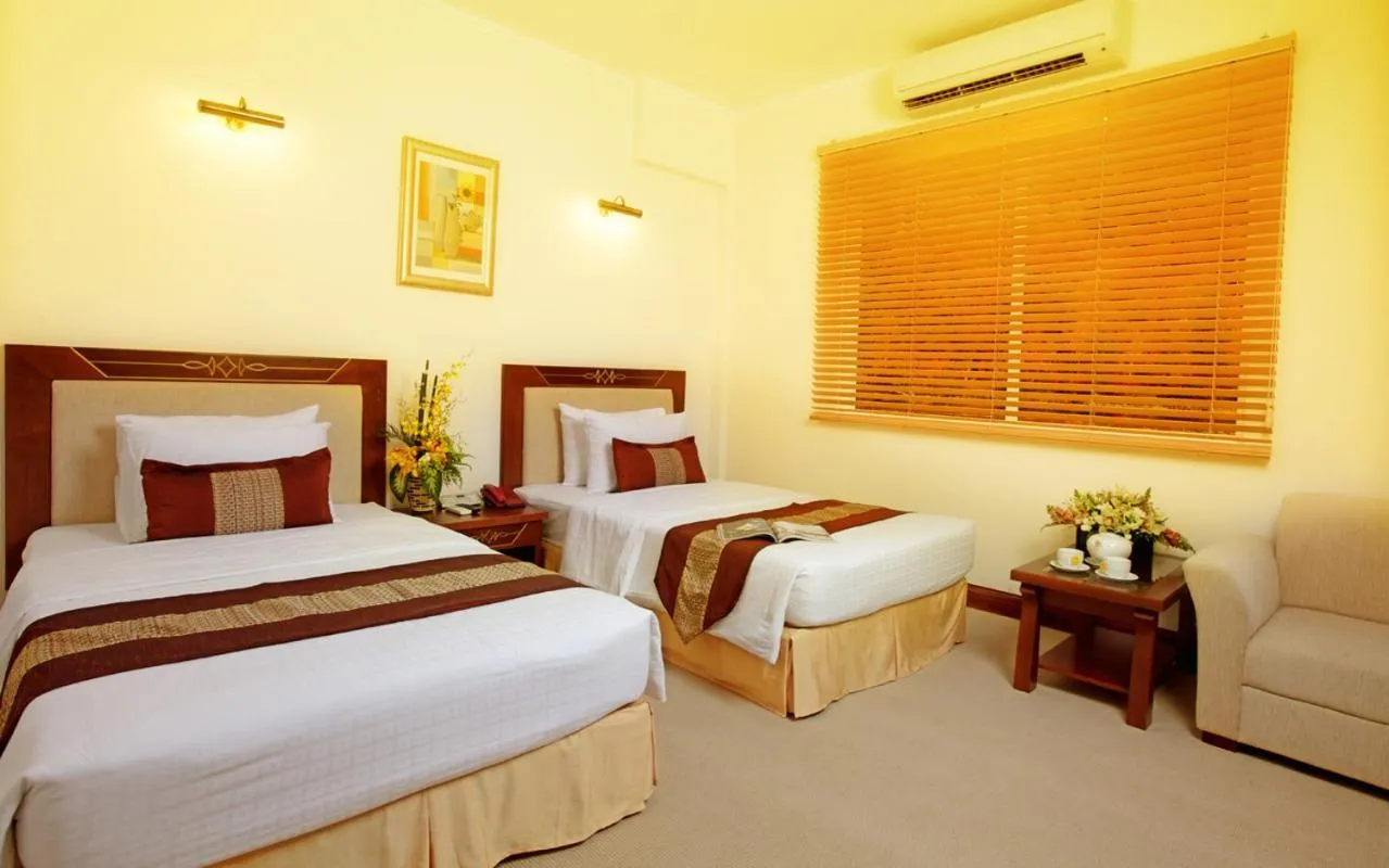 Bed in Dong Khanh Hotel