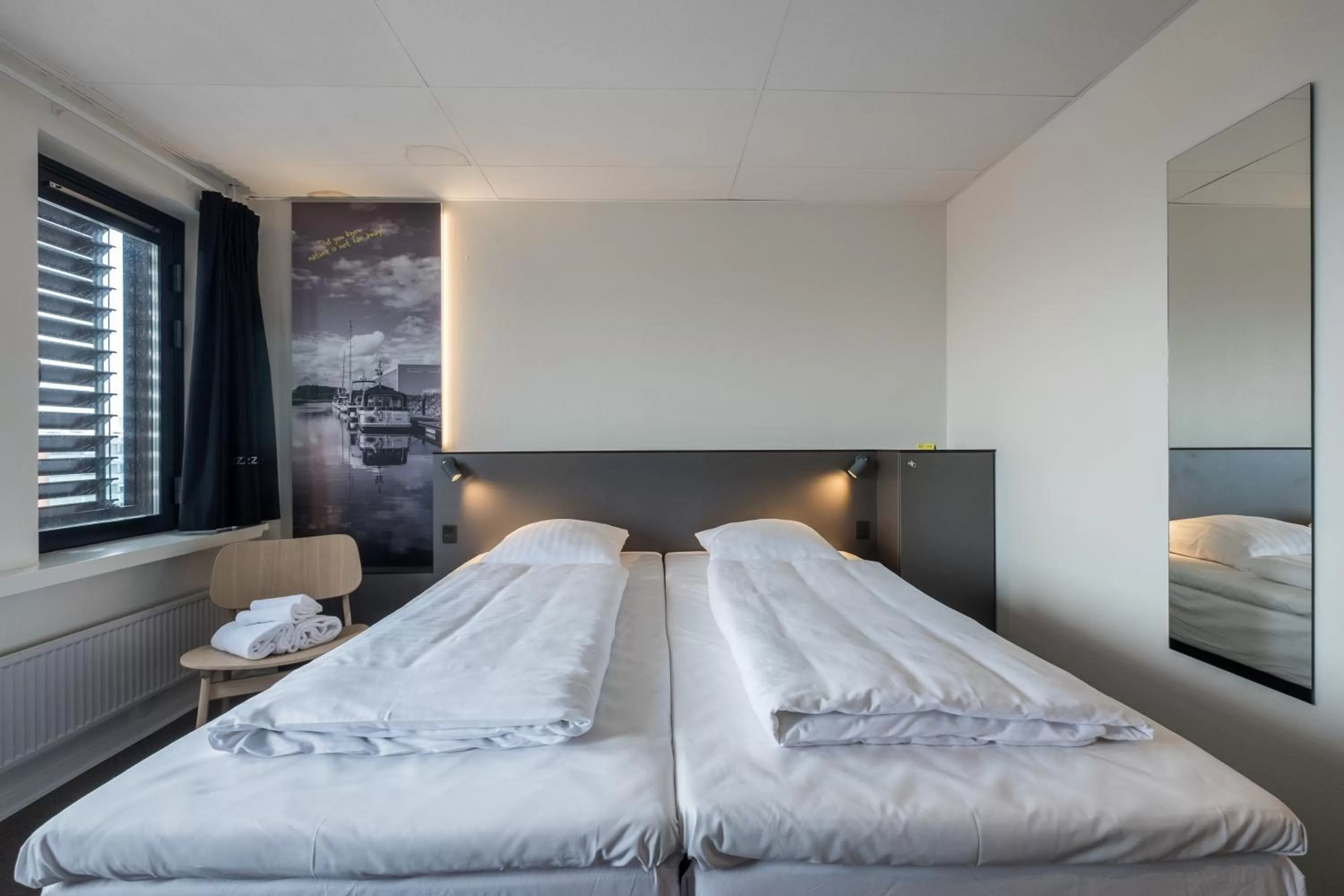 Bed in Zleep Hotel Ishøj
