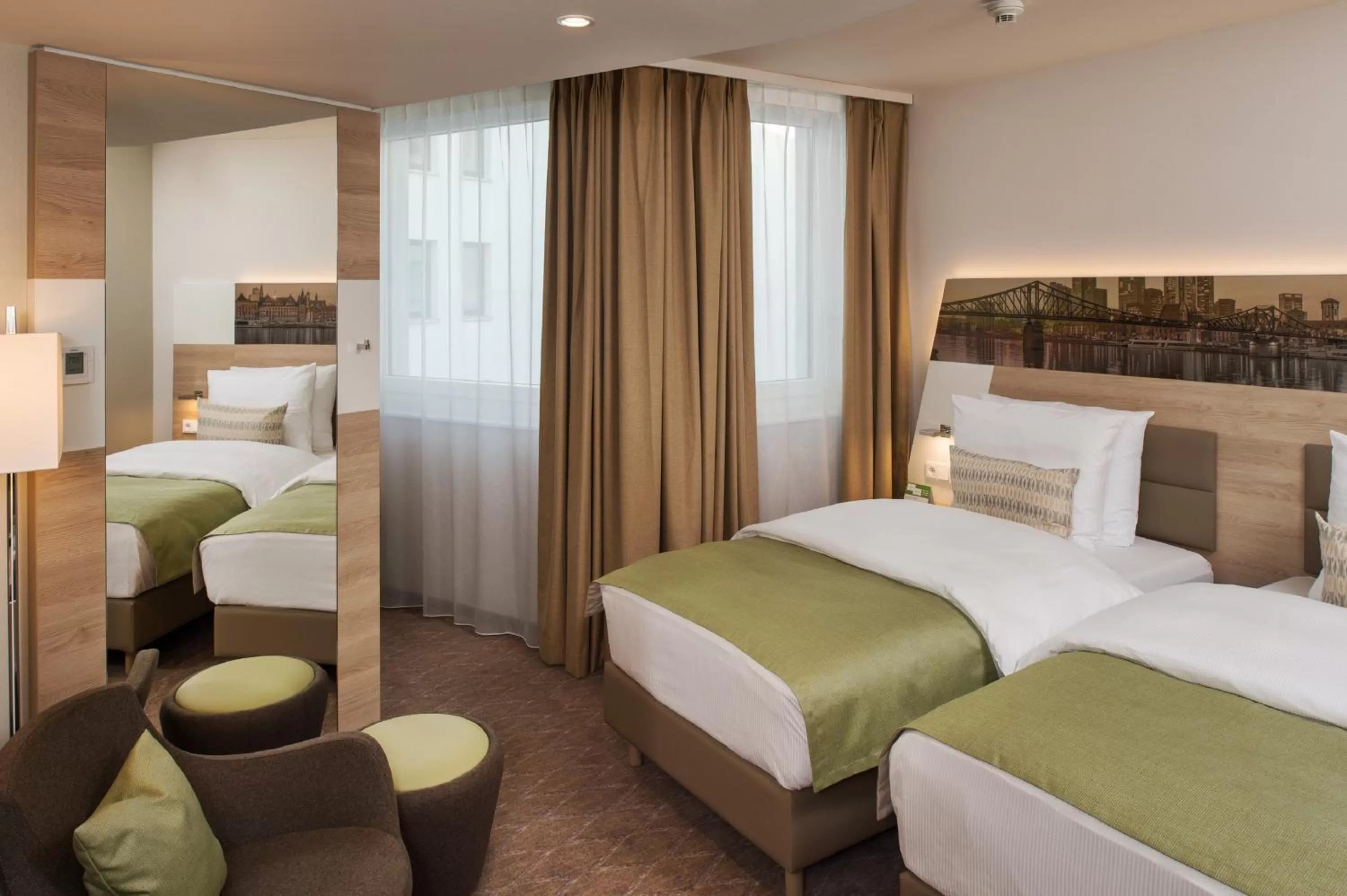 Photo of the whole room, Bed in Holiday Inn Frankfurt Airport by IHG