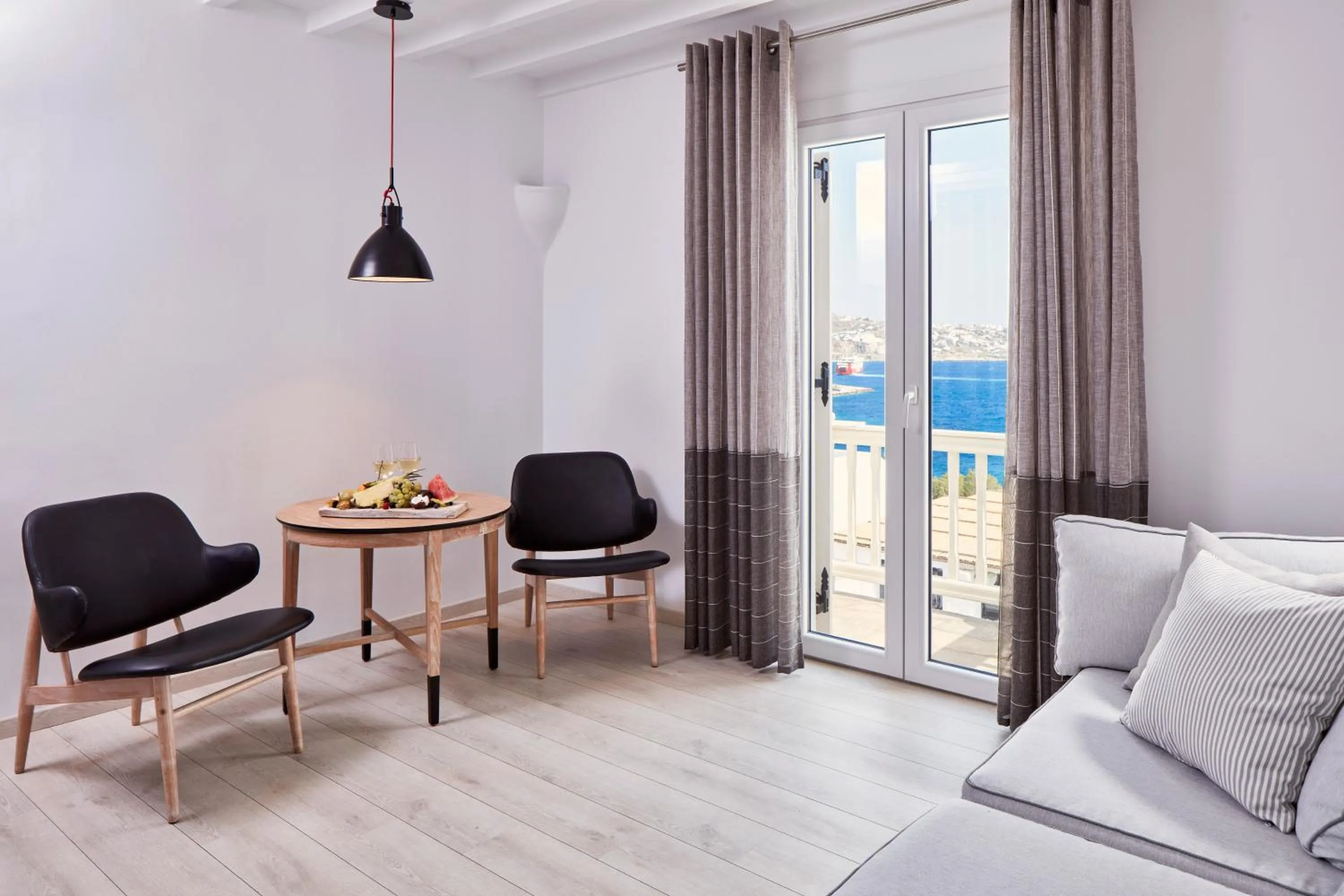 Living room in Mykonos Princess Hotel