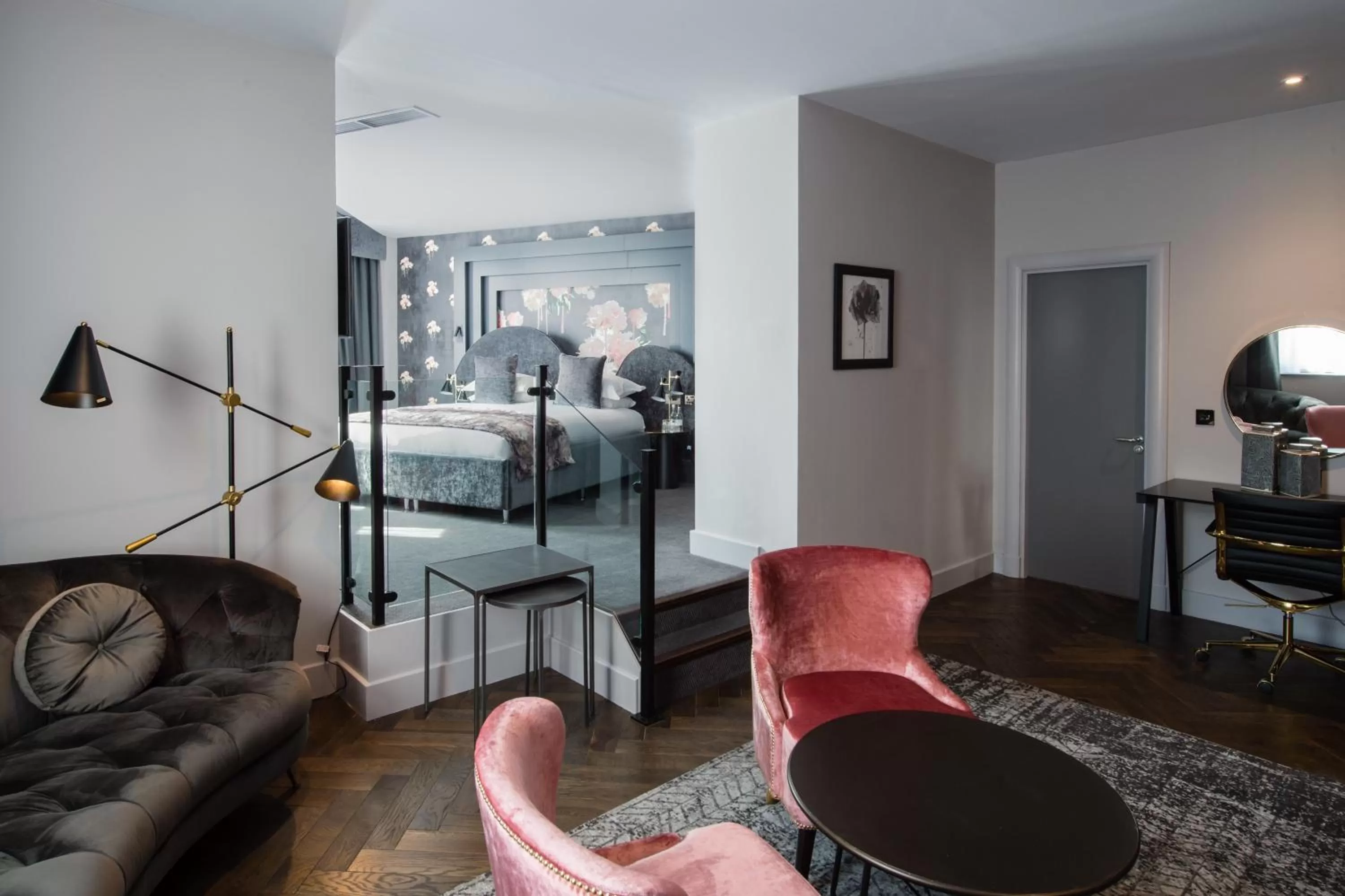 Seating area, Bed in Malmaison Manchester