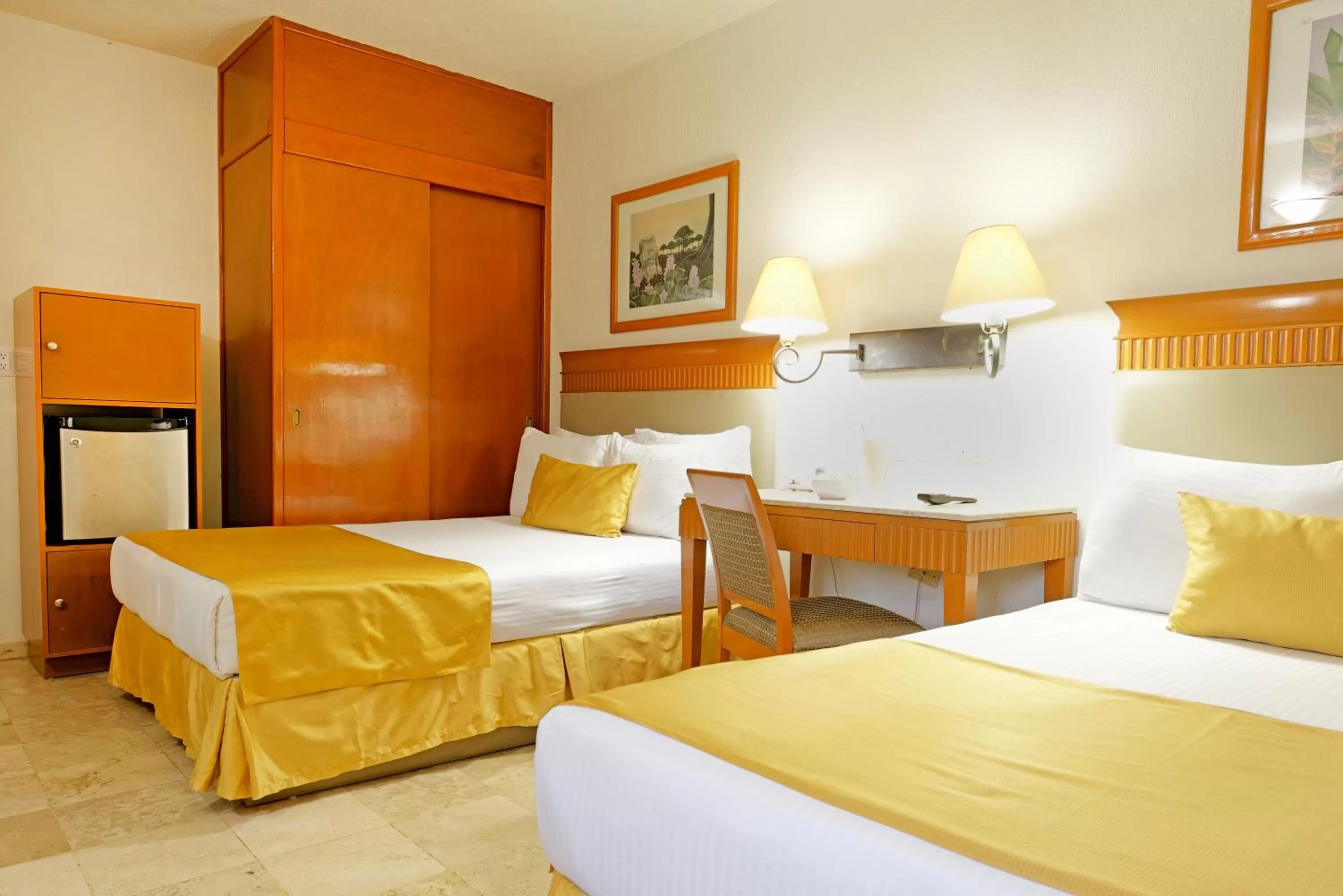 Decorative detail, Bed in Hotel Olmeca Plaza