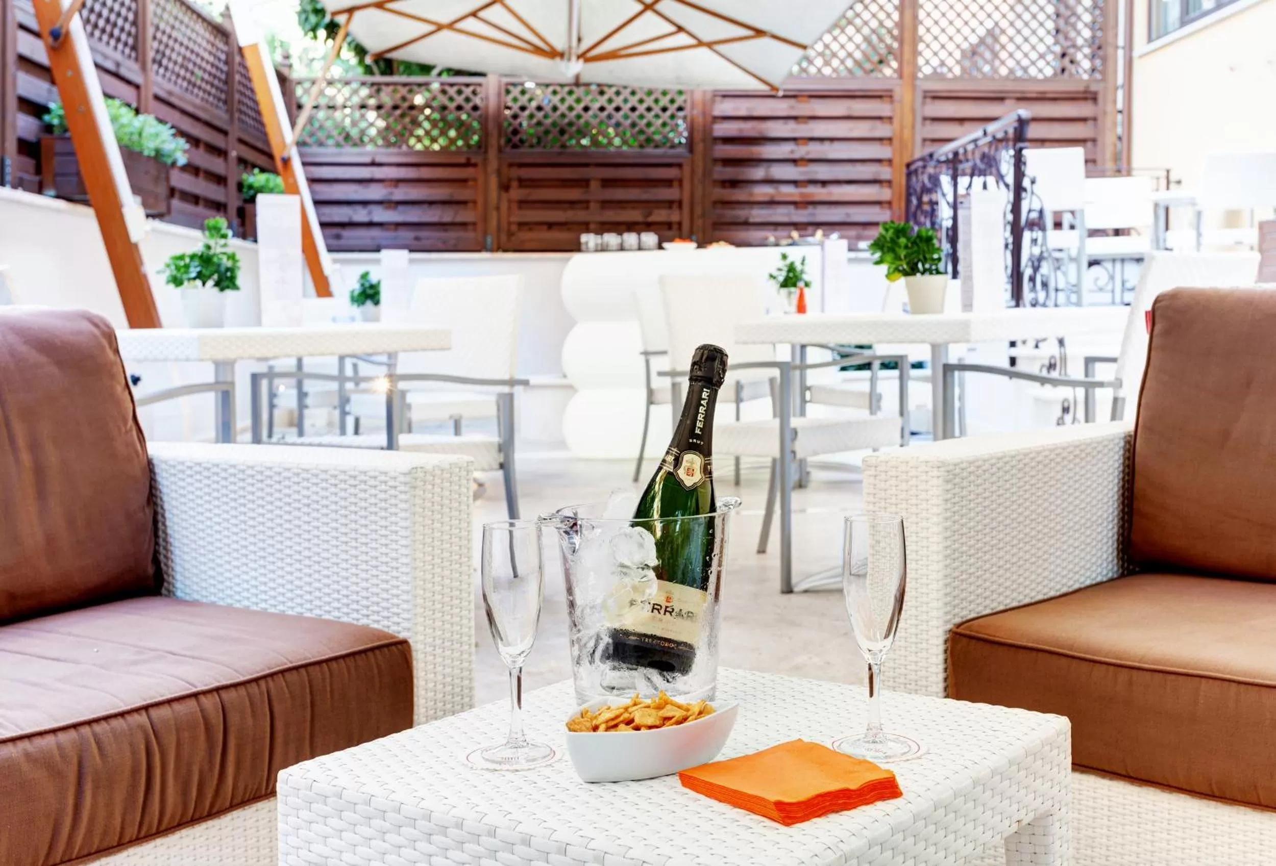 Patio in Hotel Best Roma