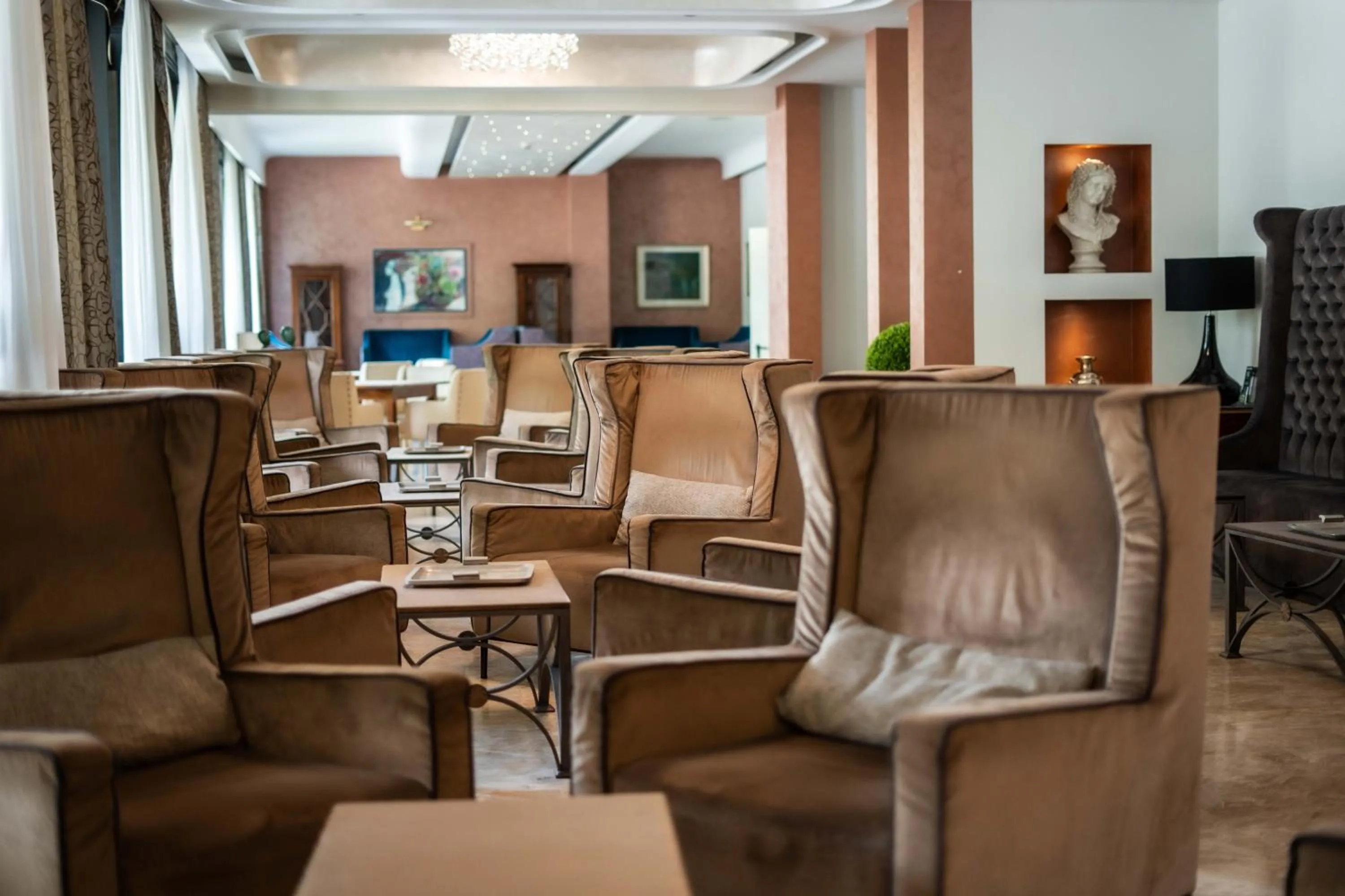 Seating area in Hotel Terme Milano