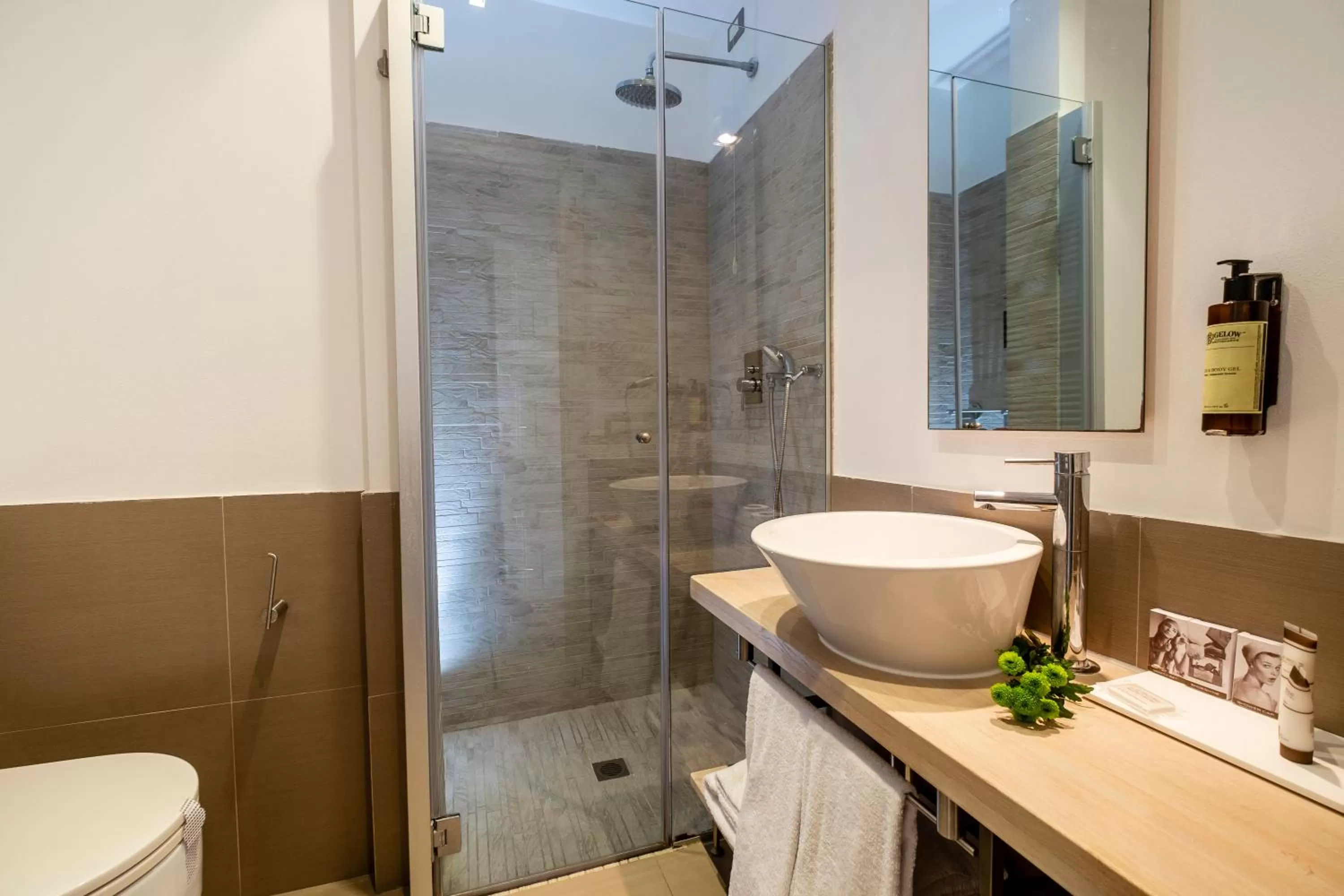 Shower in Le Rose Spa Hotel