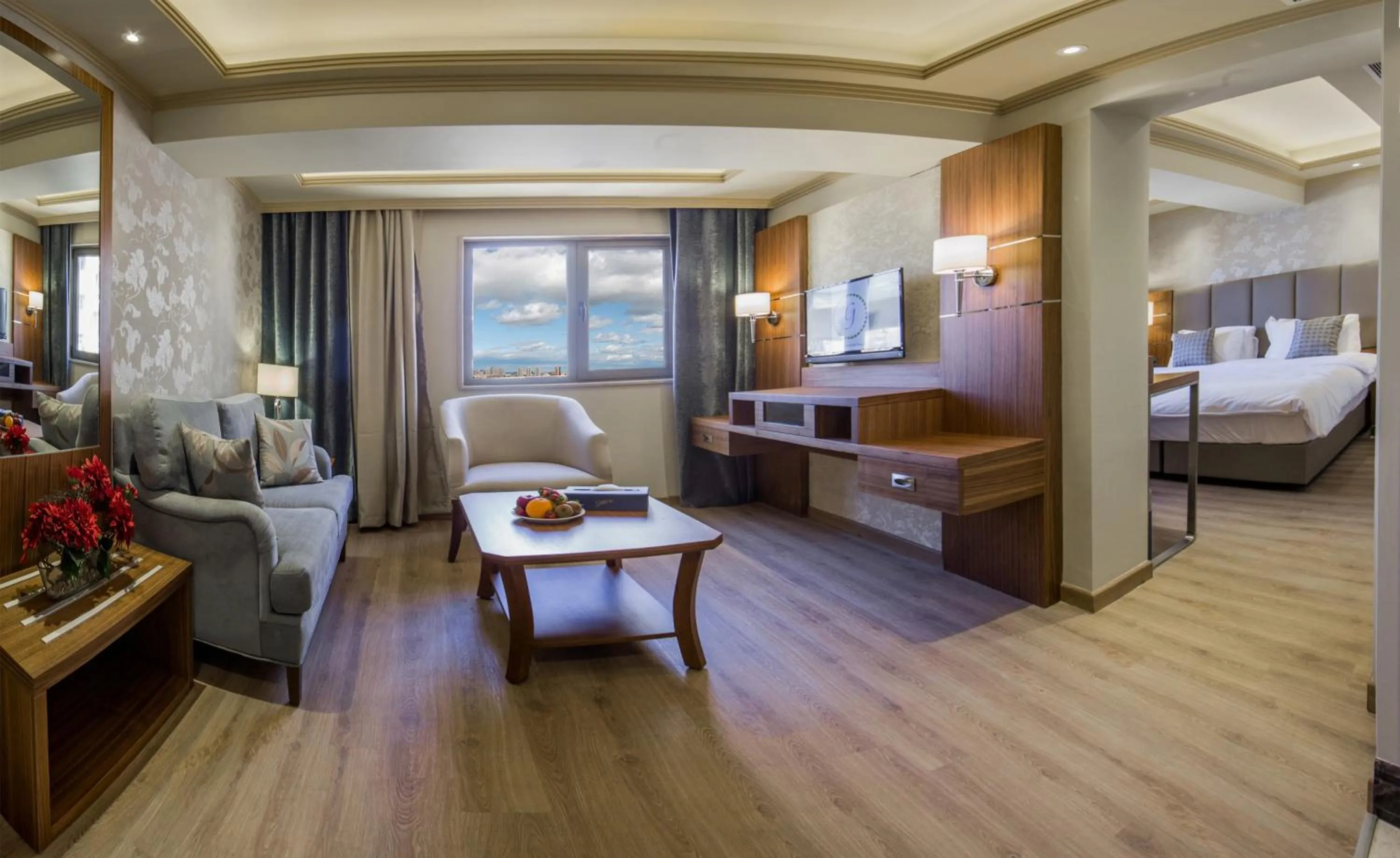 Bird's eye view, Bed in Gems Hotel