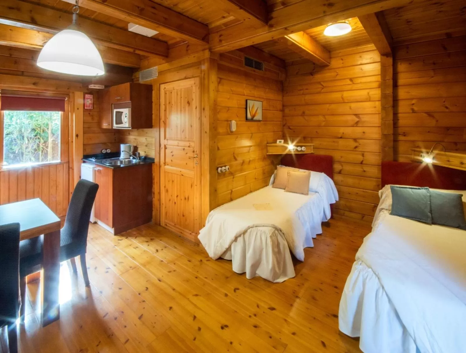 Bed in Hotel Somlom - ECO Friendly Montseny