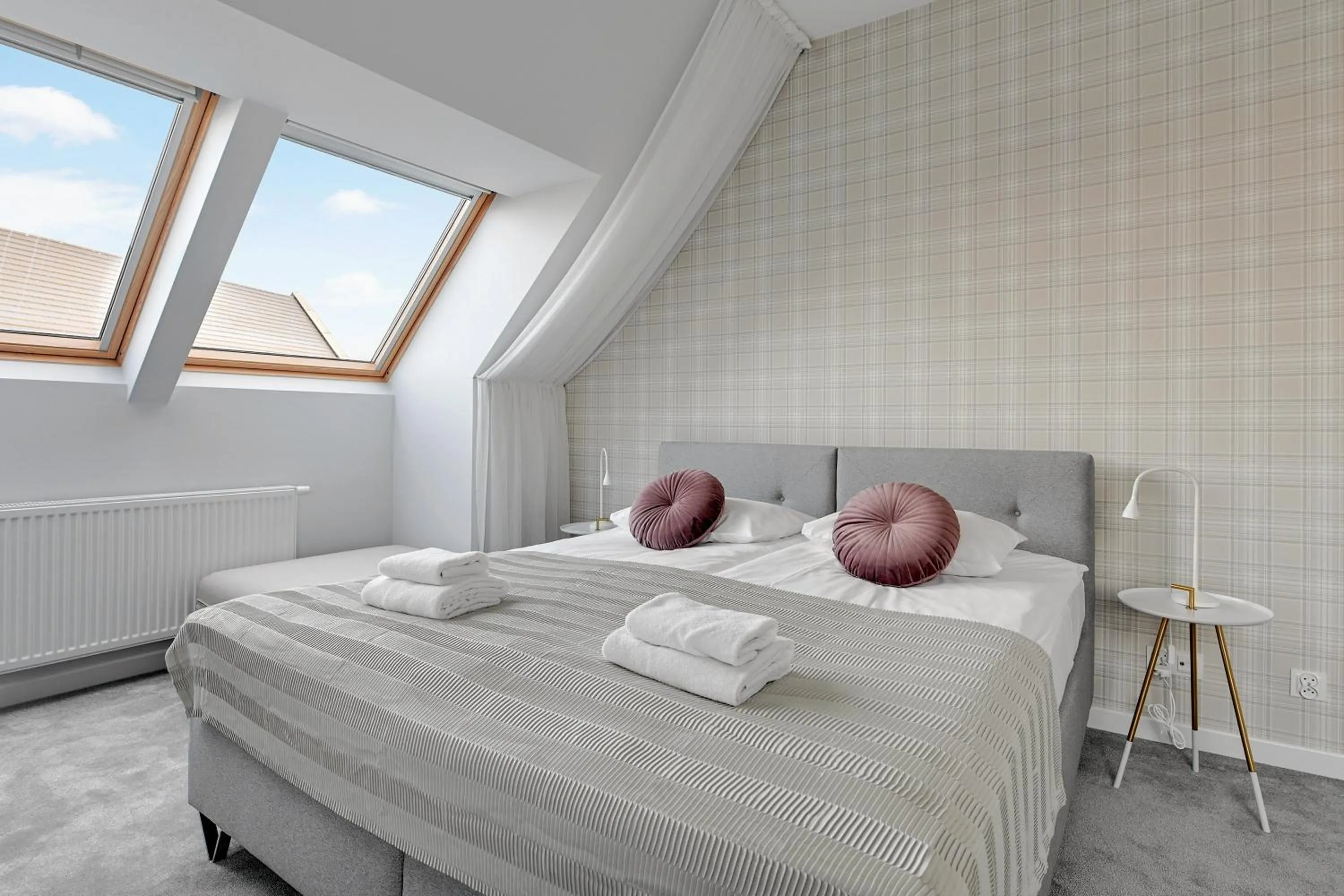 Bed in GRANO APARTMENTS Gdańsk Motława SPA & Wellness