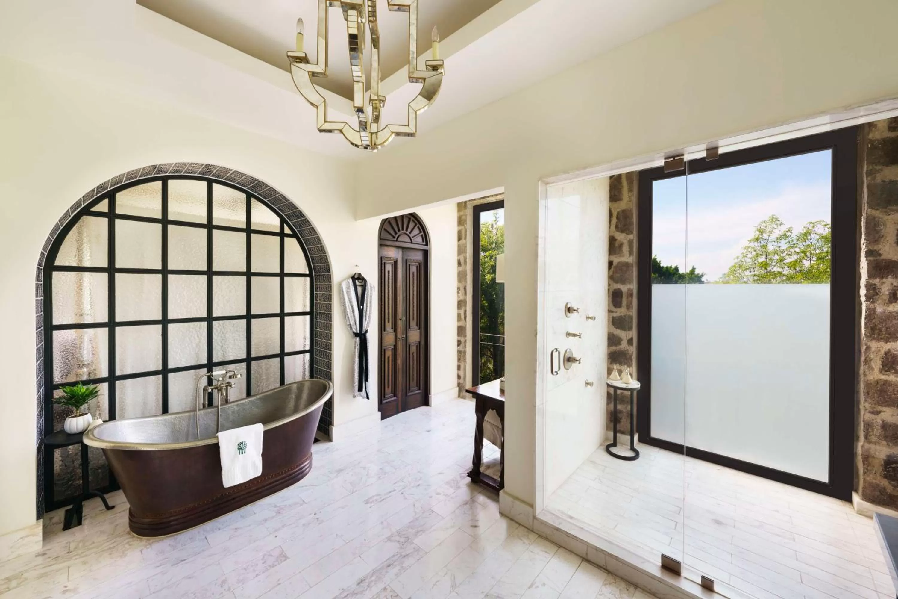 Bathroom in Banyan Tree Puebla