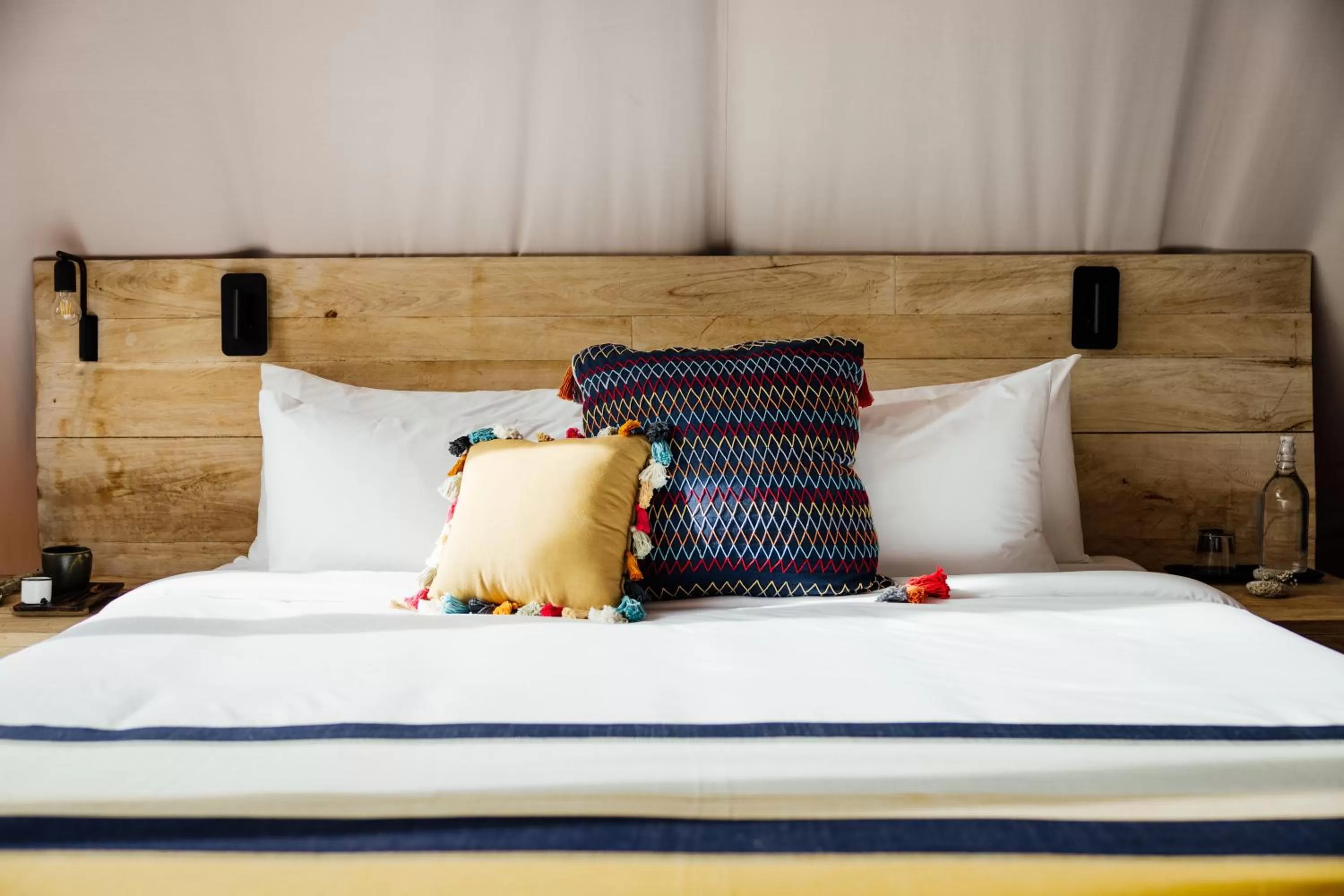 Bed in Our Habitas Bacalar - Adults Only