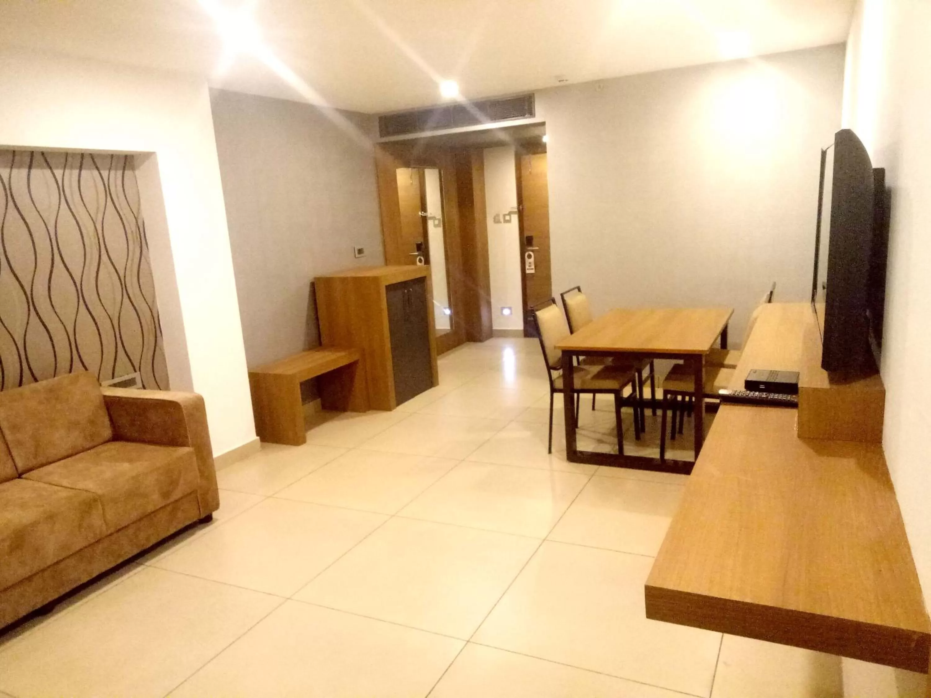 Living room, Dining Area in HOTEL SAVITHRI