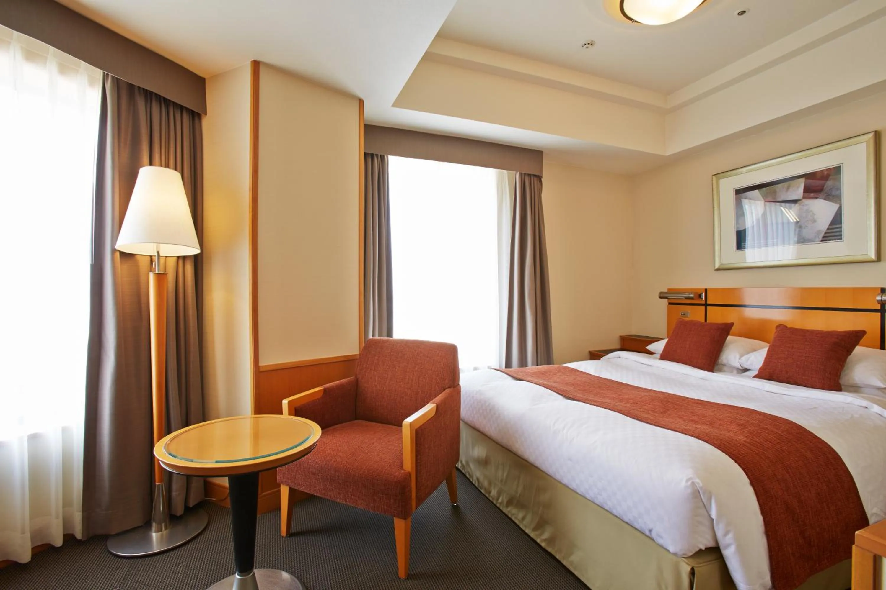 Photo of the whole room, Bed in JR Hotel Clement Takamatsu