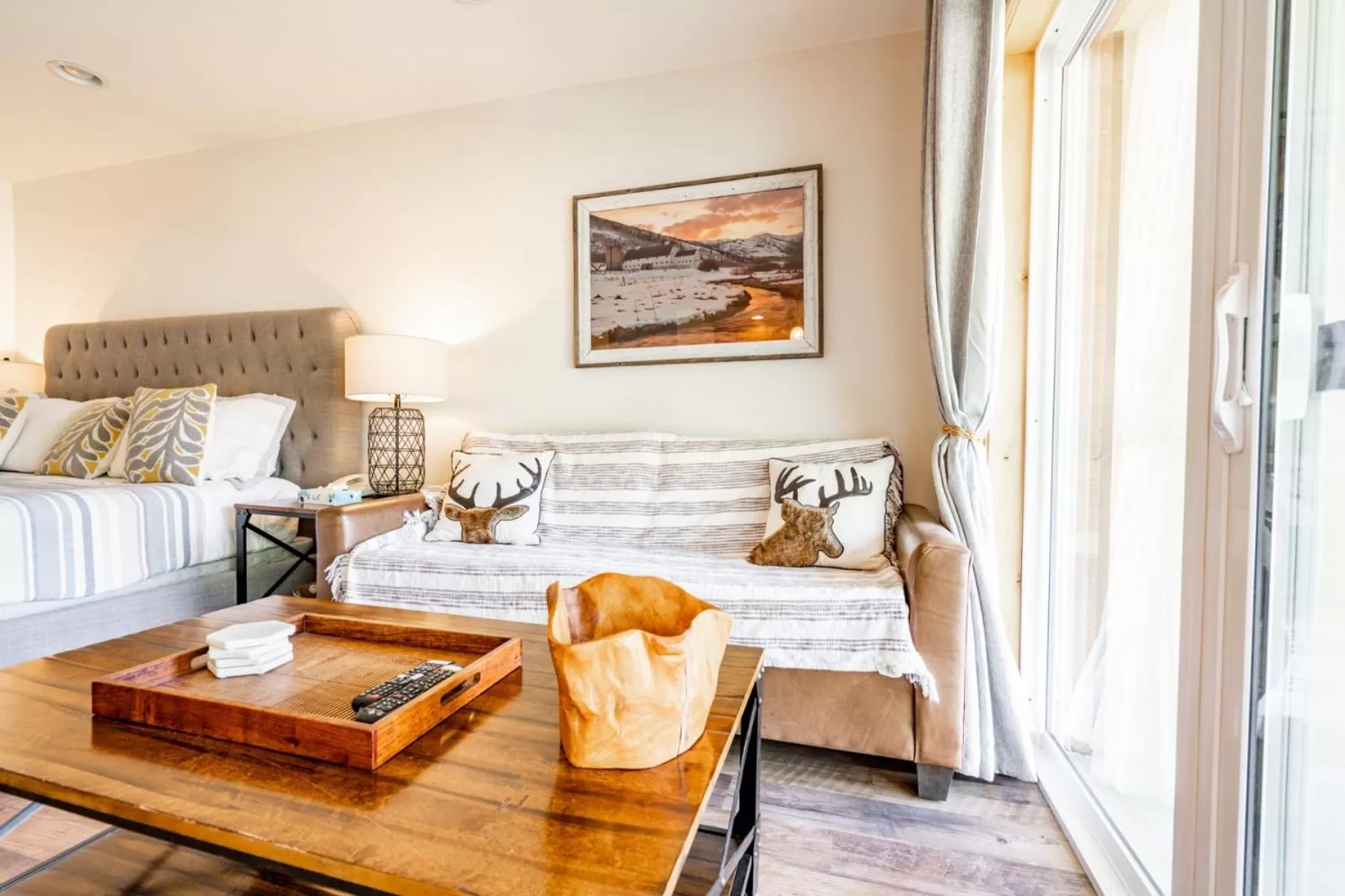 Bed in Treasure Mountain Inn