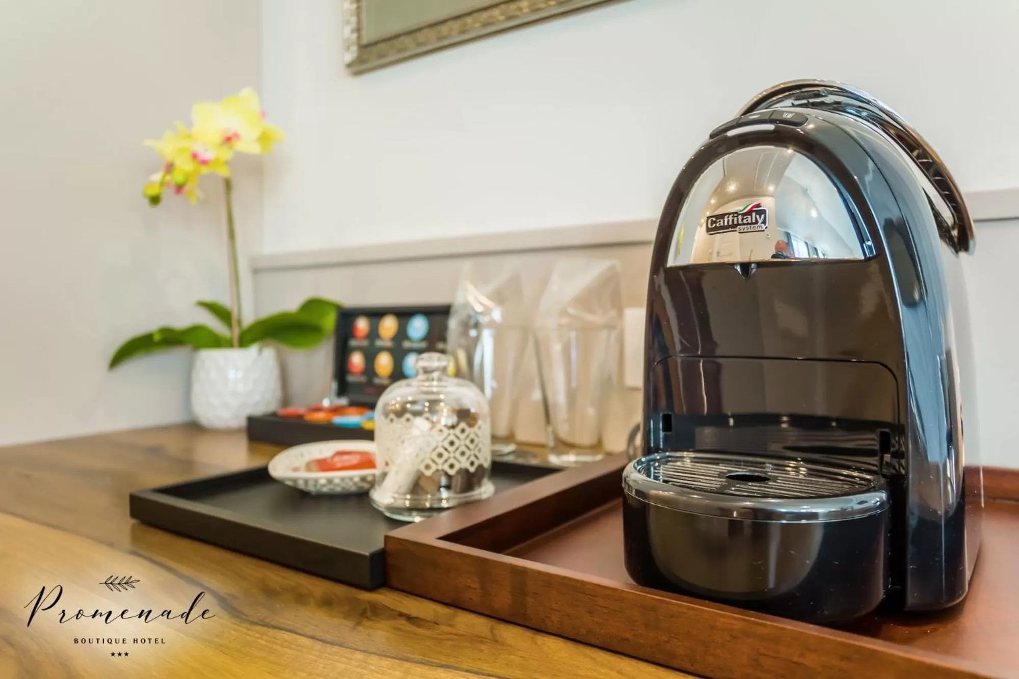 Coffee/tea facilities in Hotel Residence Promenade