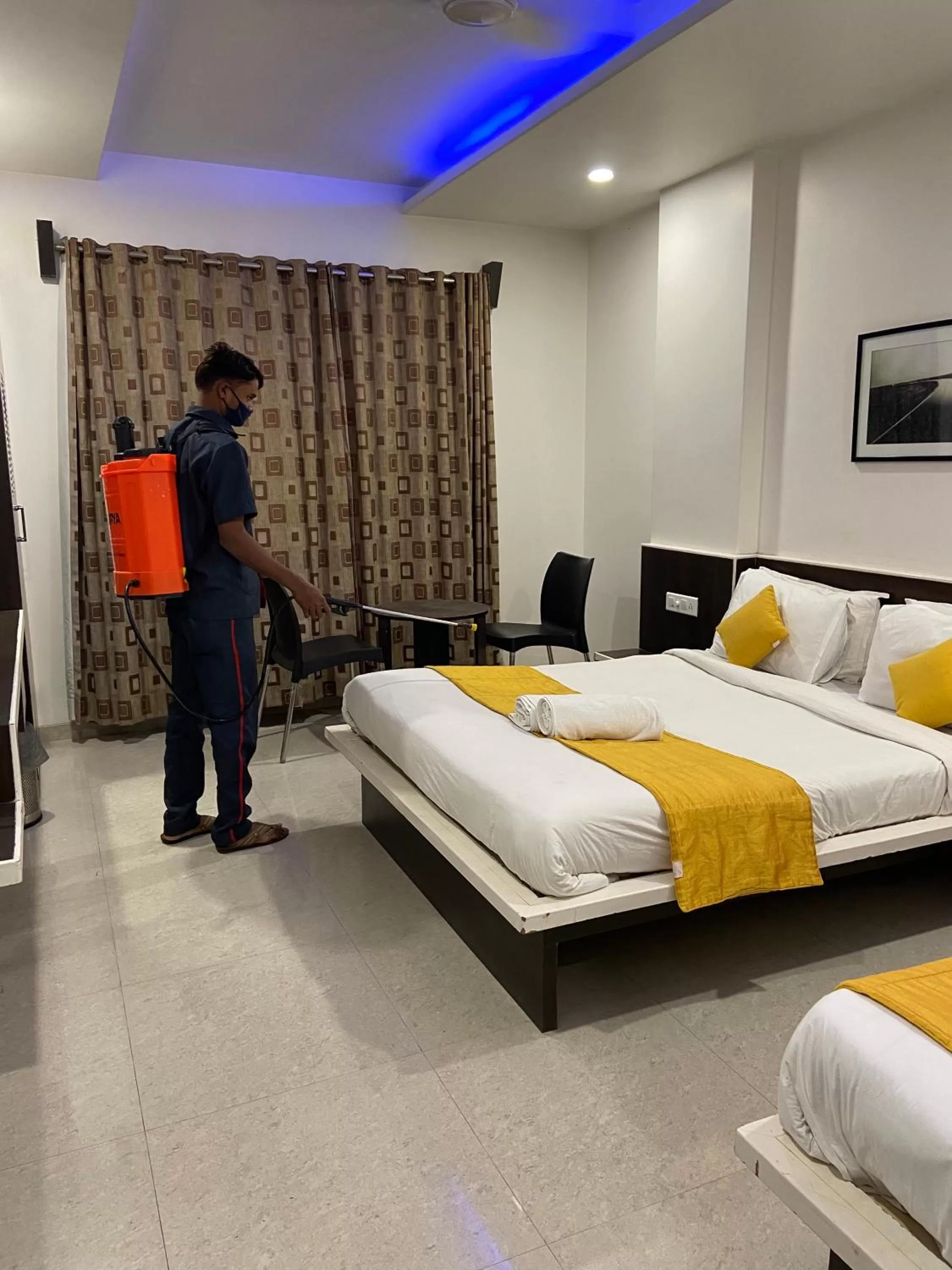 Photo of the whole room, Bed in Hotel Sai Bansi