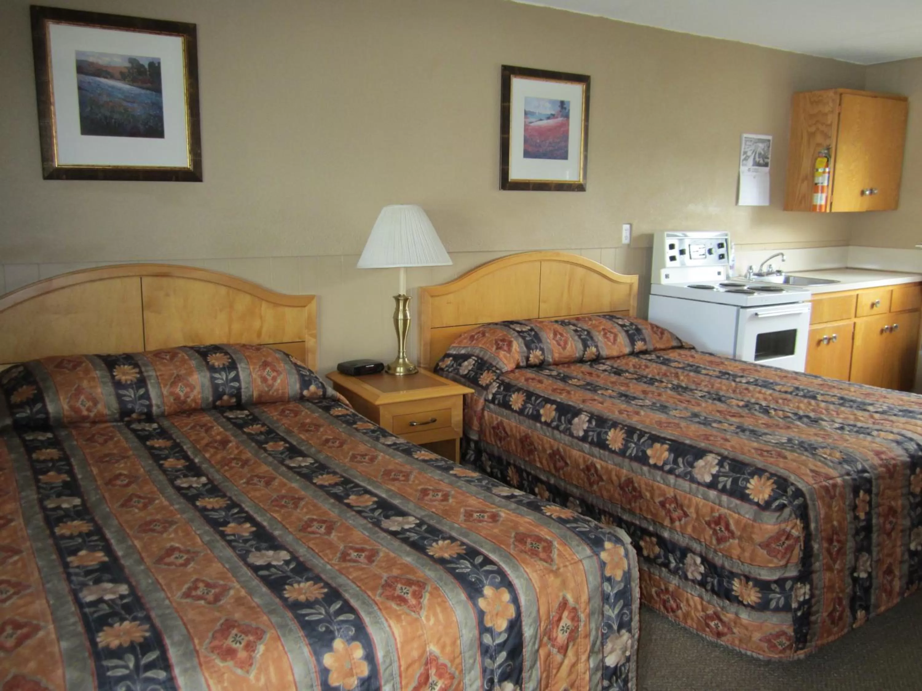 Bed in Bulkley Valley Motel
