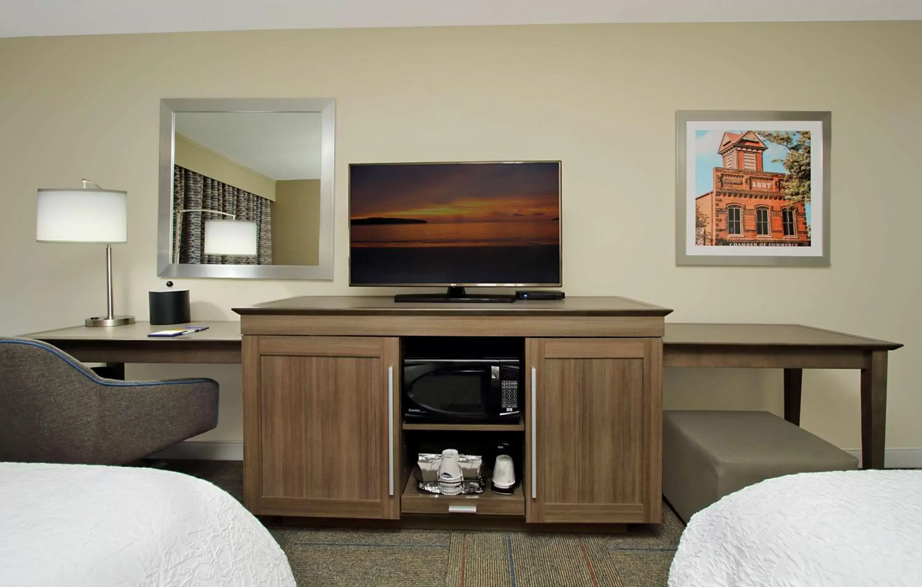 Double Room with Two Double Beds - Non-Smoking in Hampton Inn Madison Double Room with Two Double Beds - Non-Smoking in Hampton Inn Madison