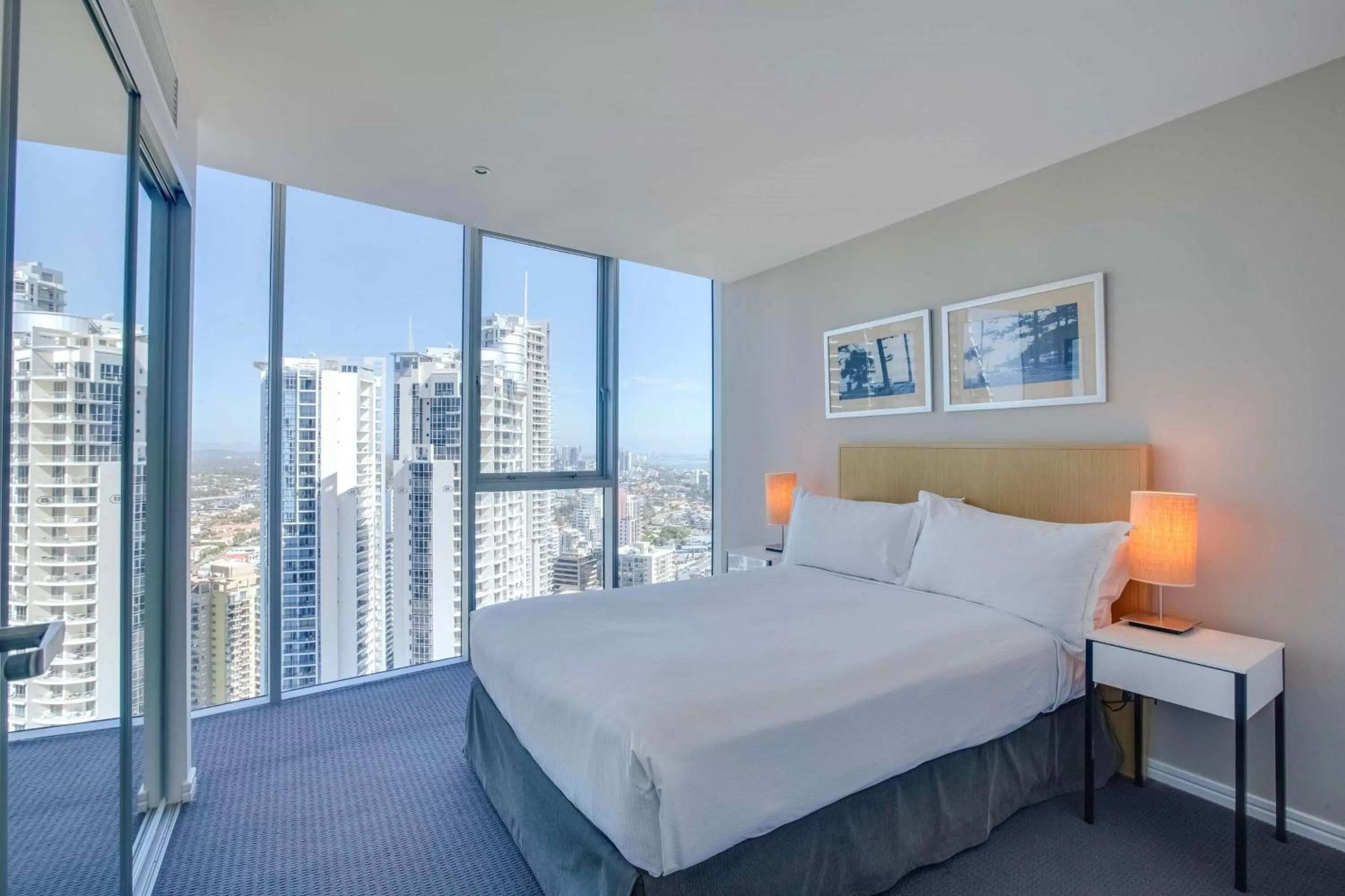 Bed in Hilton Surfers Paradise Hotel & Residences