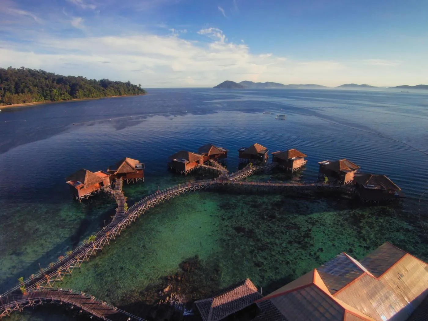 Bird's eye view in Gayana Marine Resort