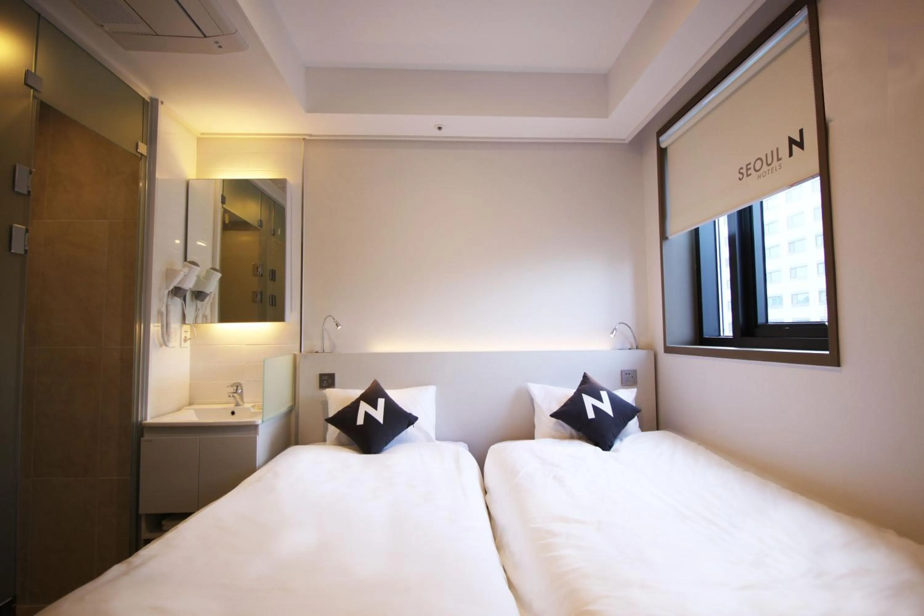 Decorative detail, Bed in Seoul N Hotel Dongdaemun