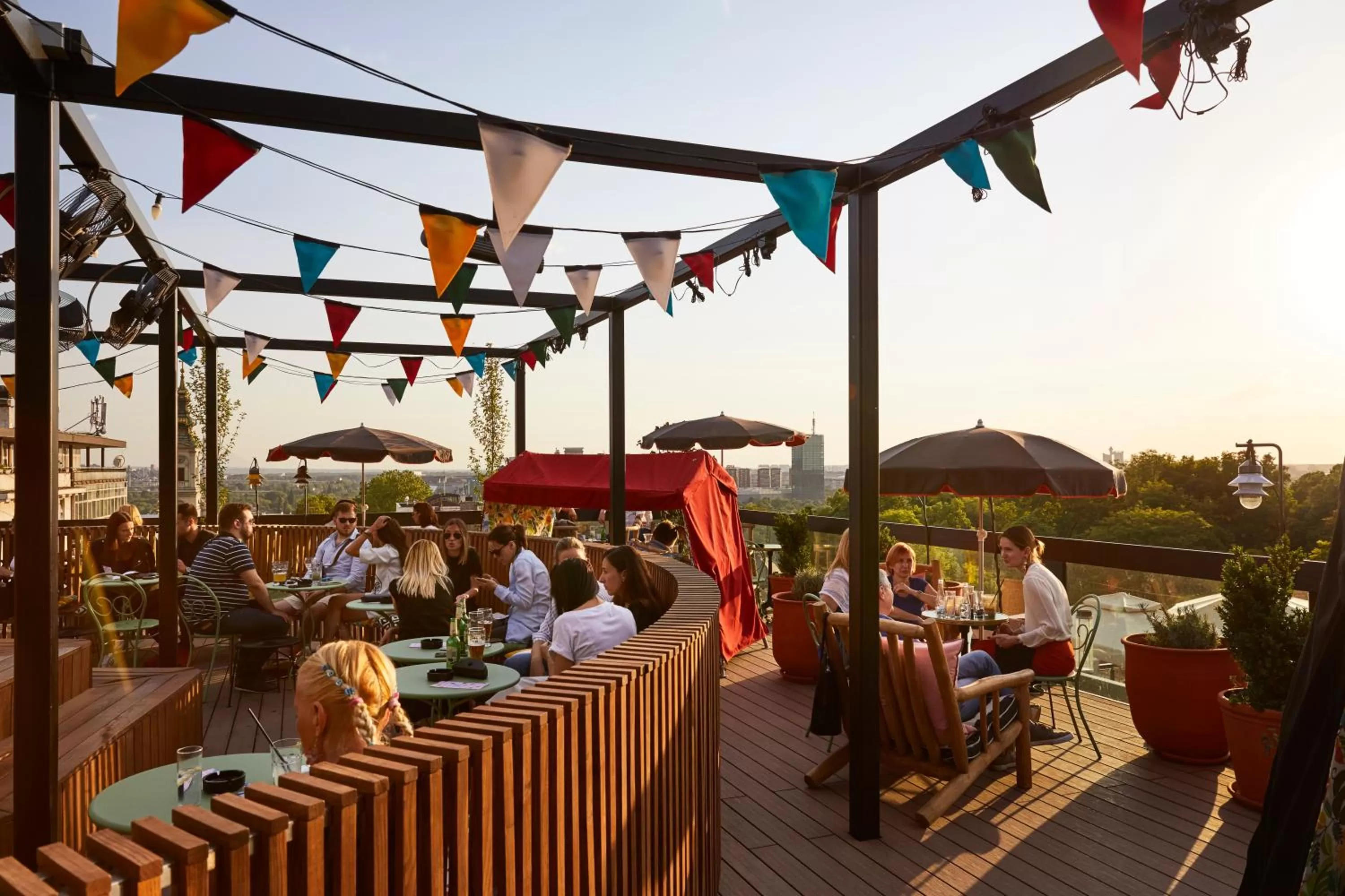 Patio in Mama Shelter Belgrade