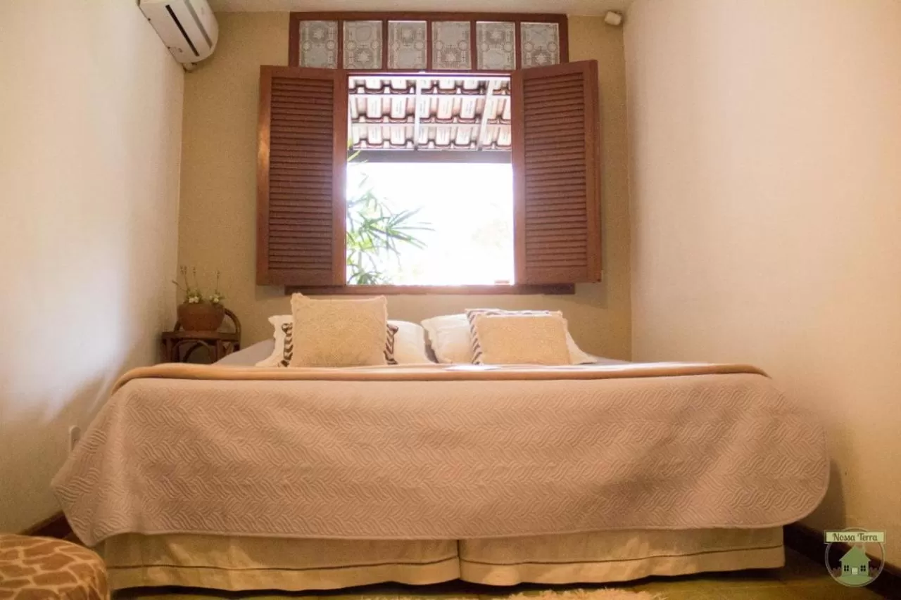 Bed in Pousada Nossa Terra