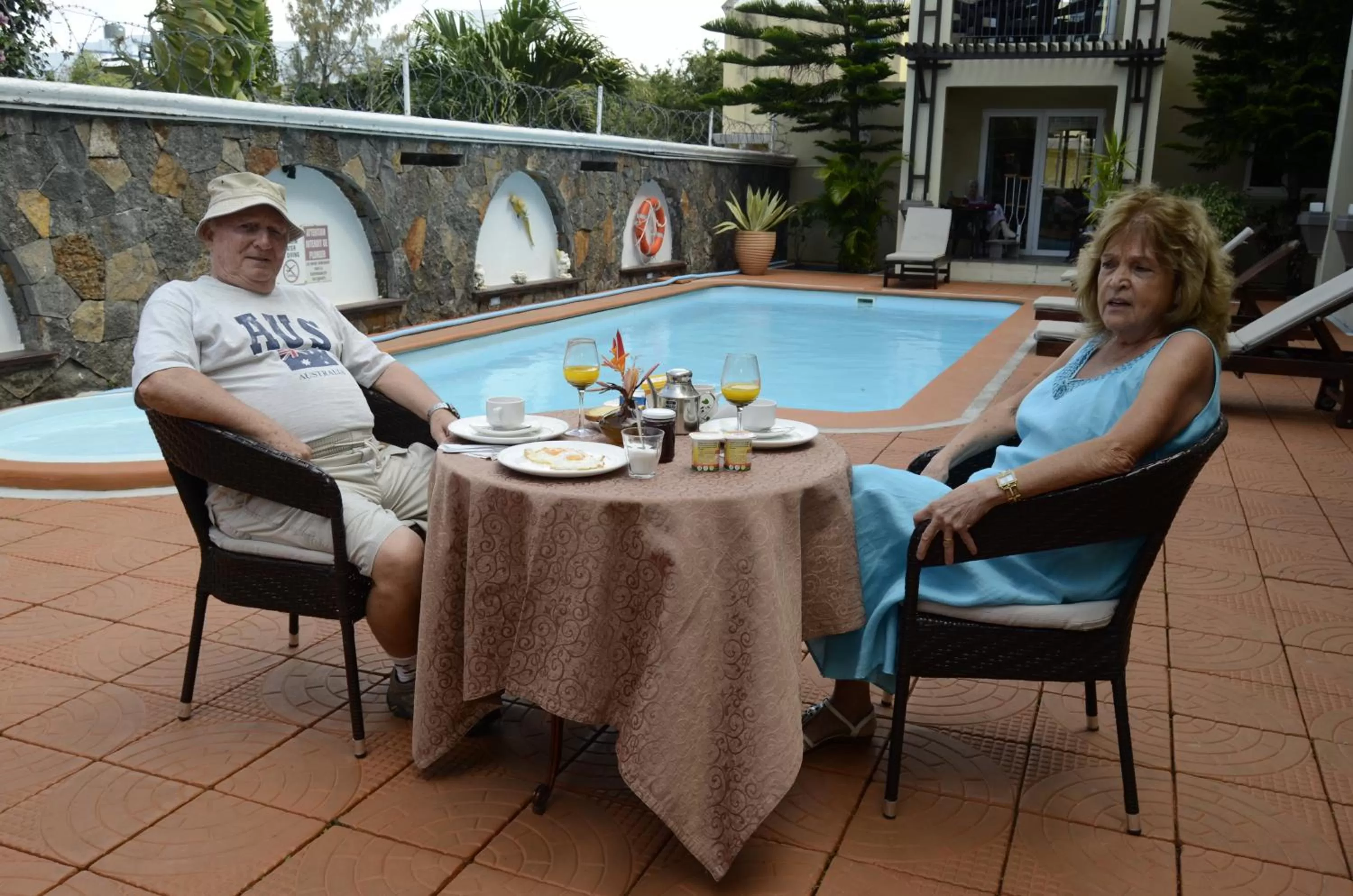 Continental breakfast in Villa Narmada