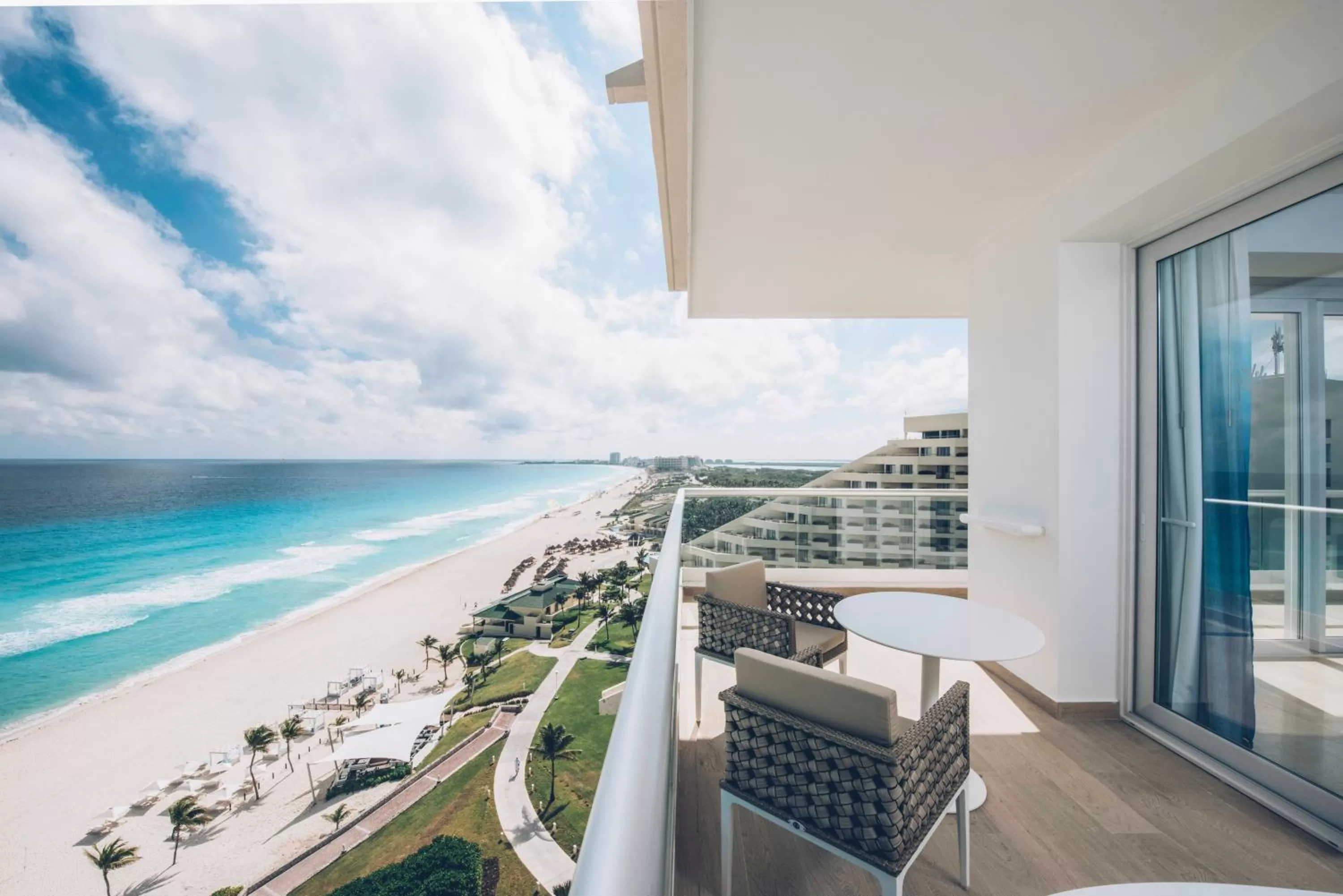 Junior Suite Ocean Front Corner (3 Adults) in Coral Level at Iberostar Selection Cancun