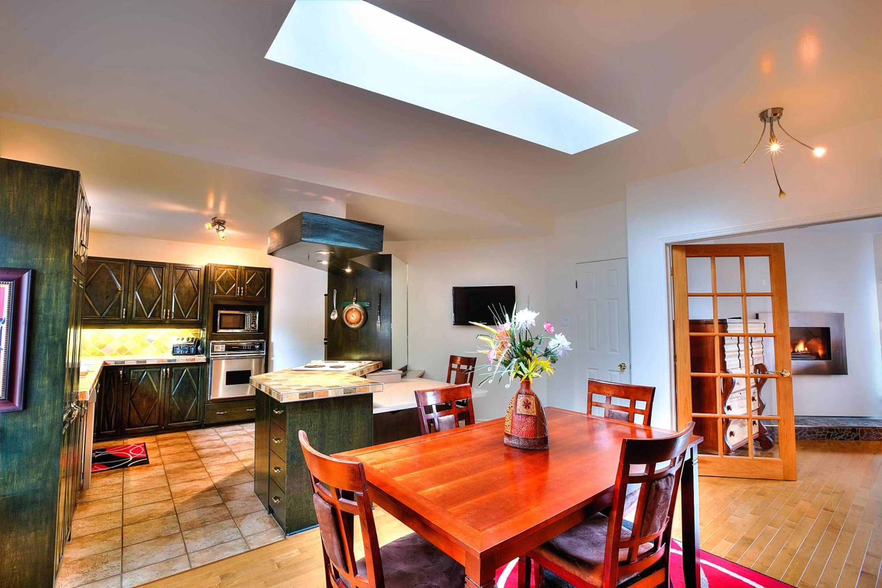 Dining Area in Motel et Camping Etchemin